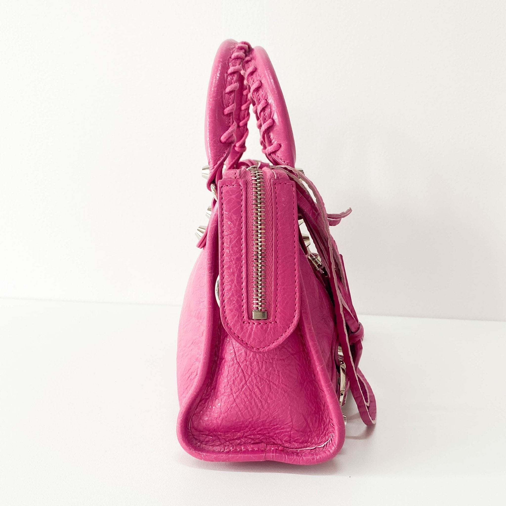 BALENCIAGA The City Mini Pink Leather Hand Bag, in , Sold by HIVE PRELOVED - Handle Bags, Mini bags, Shoulder Bags