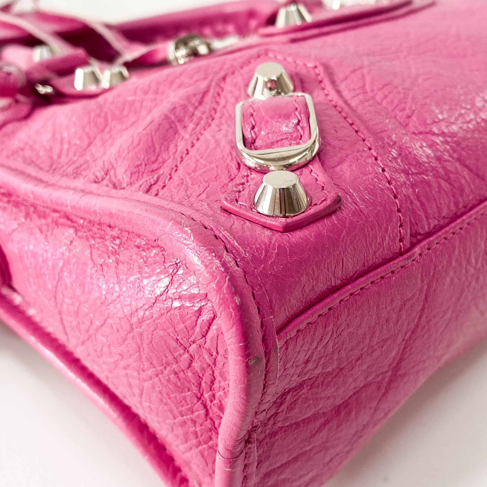 BALENCIAGA The City Mini Pink Leather Hand Bag, in , Sold by HIVE PRELOVED - Handle Bags, Mini bags, Shoulder Bags
