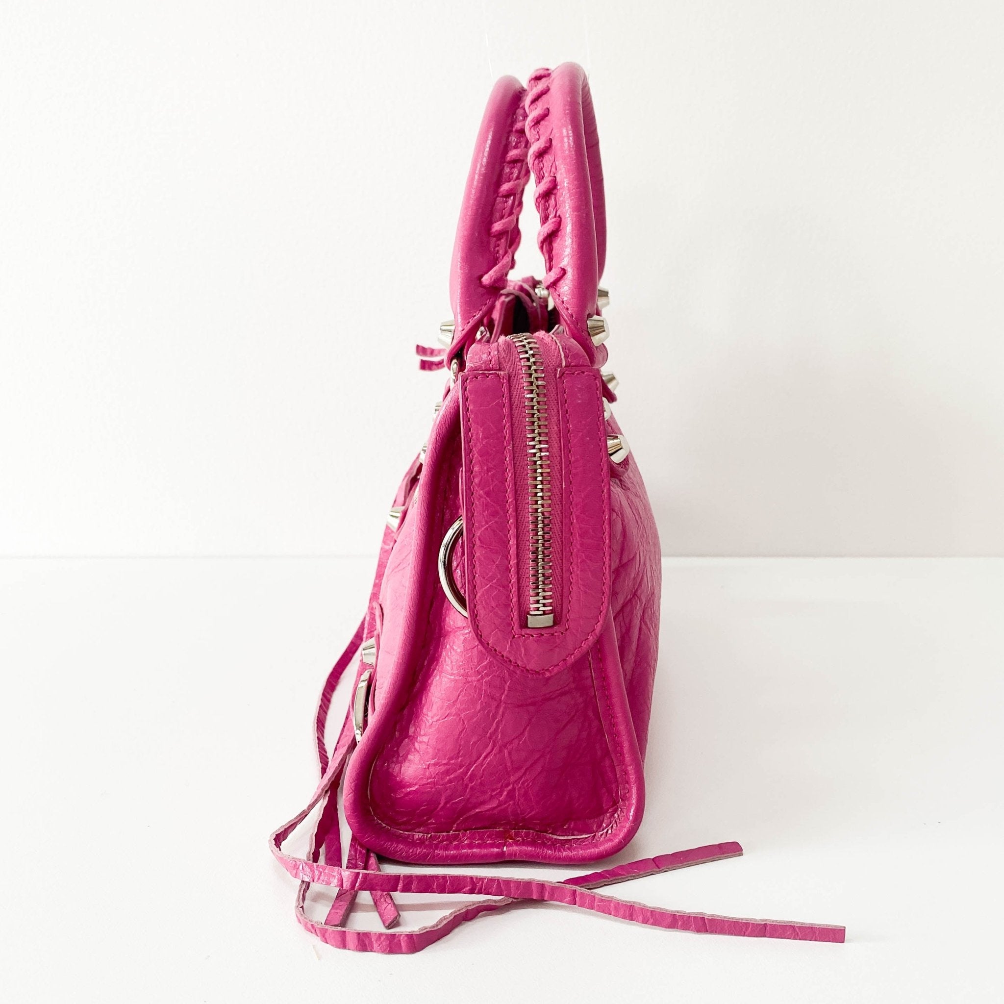 BALENCIAGA The City Mini Pink Leather Hand Bag, in , Sold by HIVE PRELOVED - Handle Bags, Mini bags, Shoulder Bags