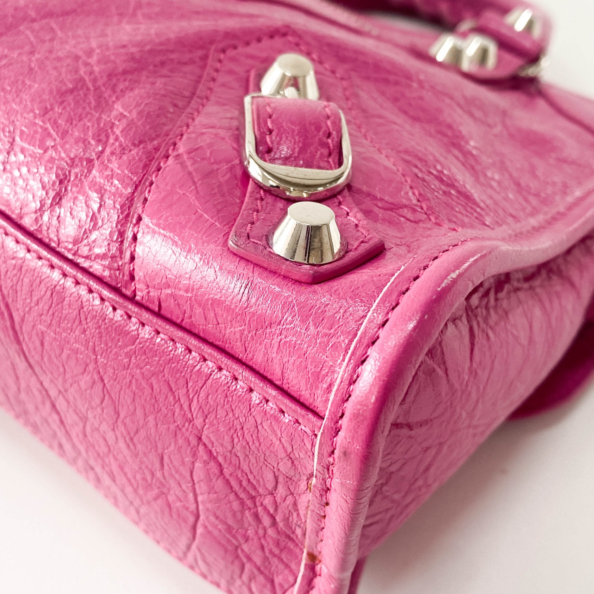BALENCIAGA The City Mini Pink Leather Hand Bag, in , Sold by HIVE PRELOVED - Handle Bags, Mini bags, Shoulder Bags