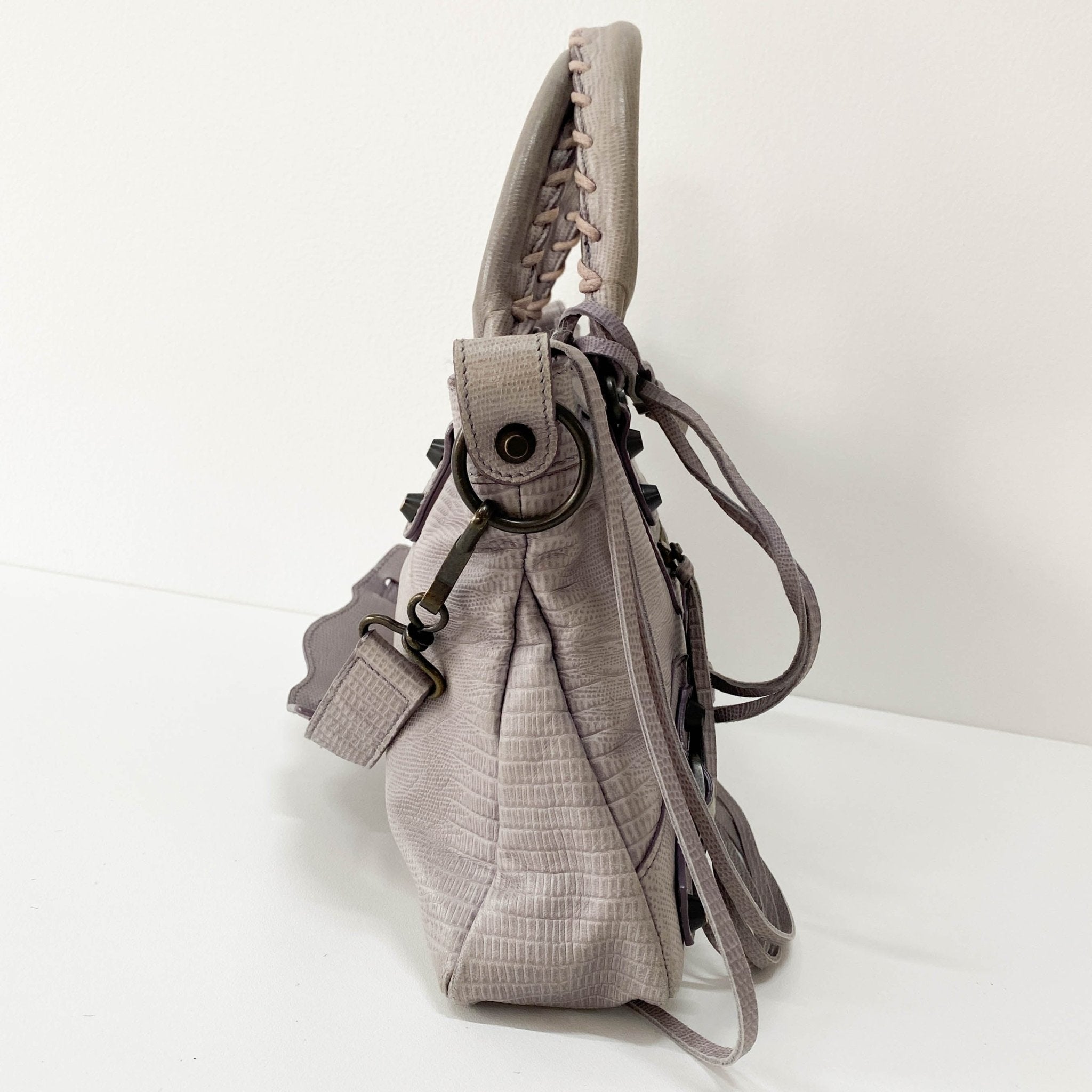 BALENCIAGA The First Black Leather Shoulder Bag, in , Sold by HIVE PRELOVED - Handle Bags, ,