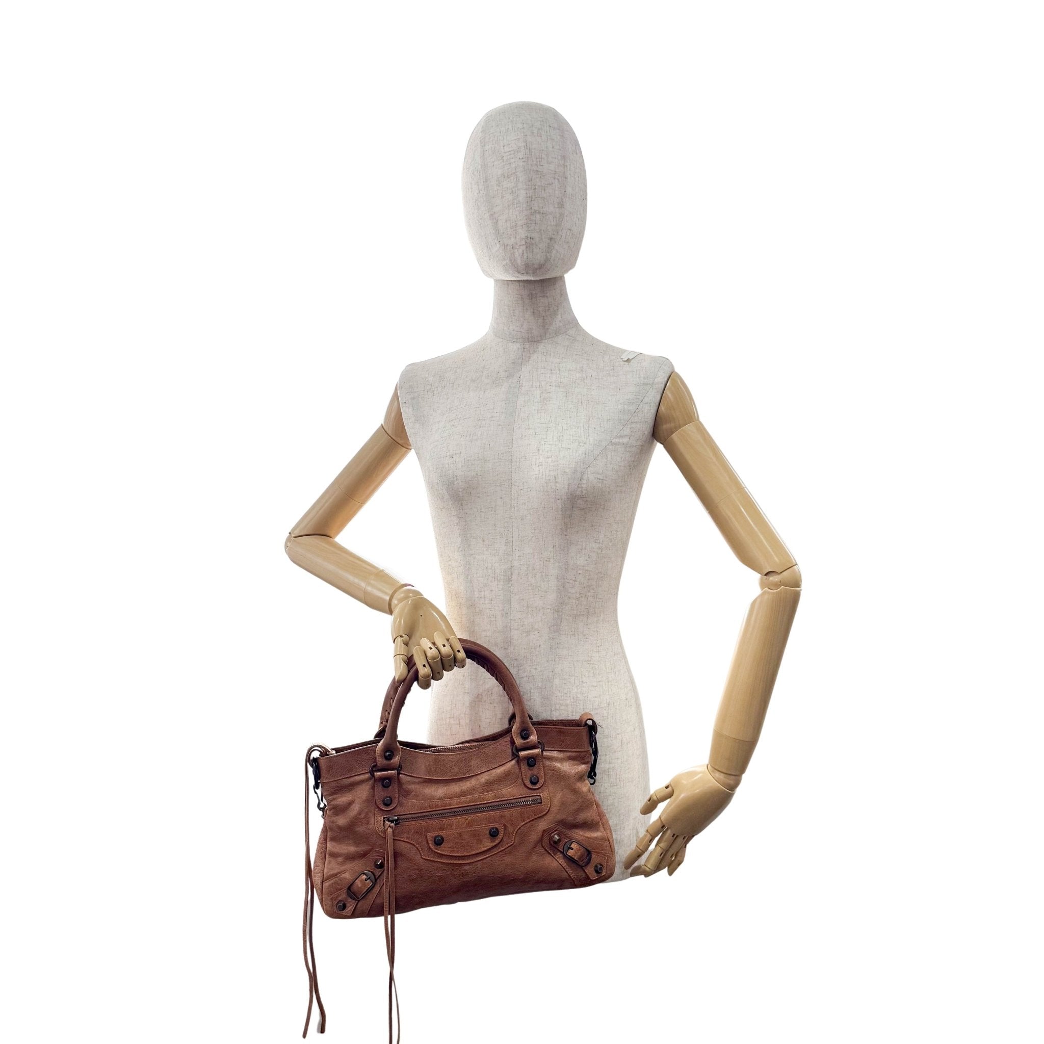 BALENCIAGA The First Brown Leather Bag, in , Sold by HIVE PRELOVED - Handle Bags, Shoulder Bags,