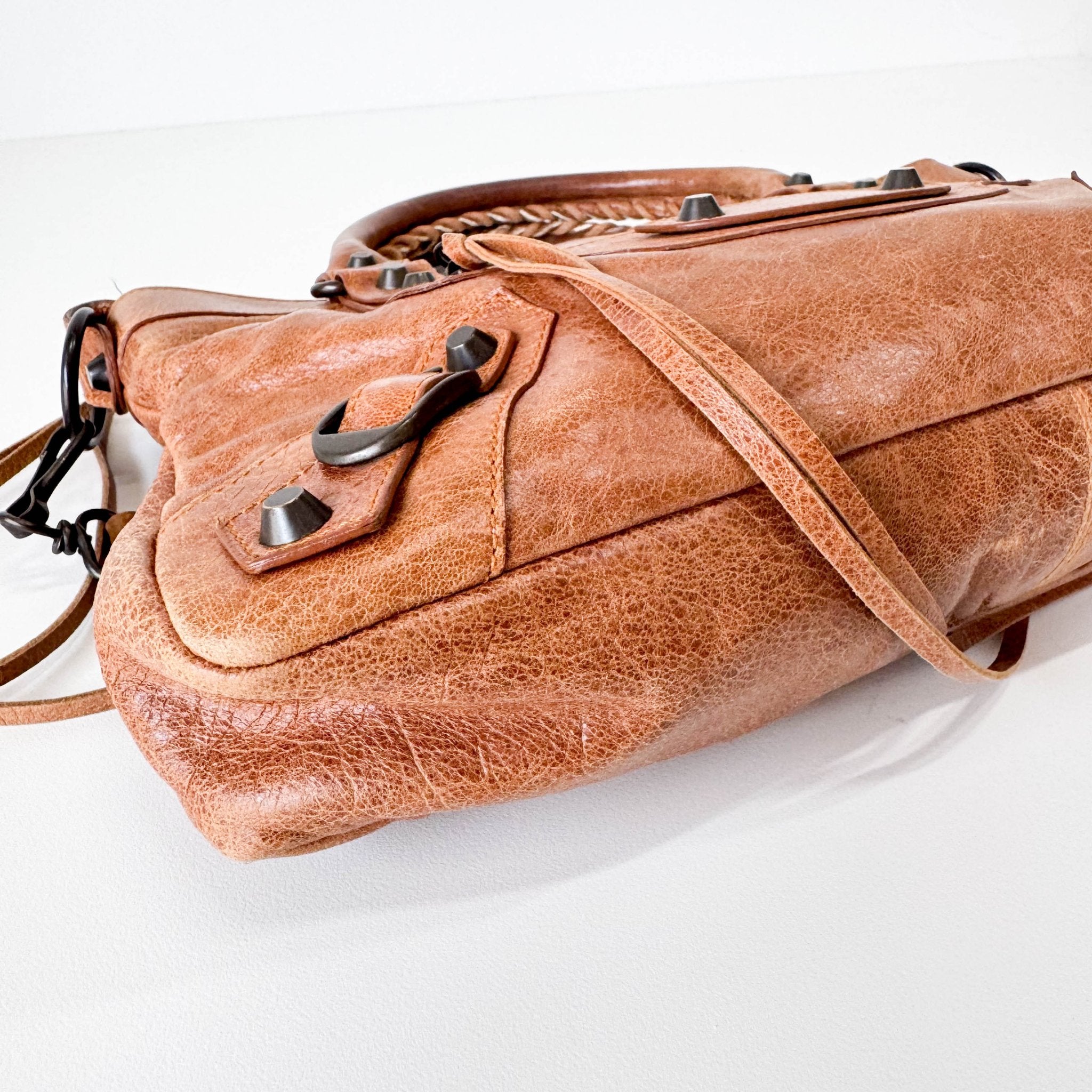 BALENCIAGA The First Brown Leather Bag, in , Sold by HIVE PRELOVED - Handle Bags, Shoulder Bags,