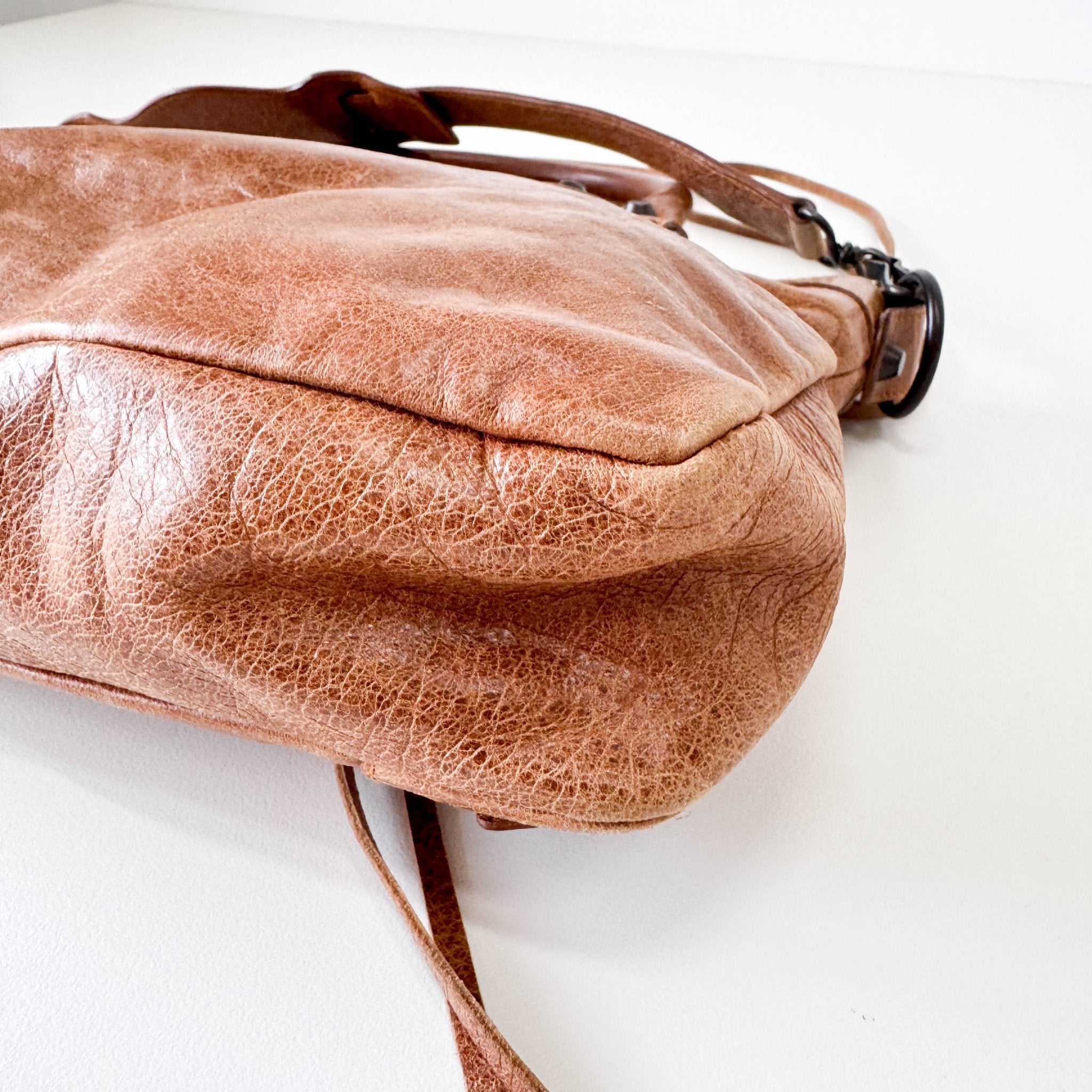 BALENCIAGA The First Brown Leather Bag, in , Sold by HIVE PRELOVED - Handle Bags, Shoulder Bags,