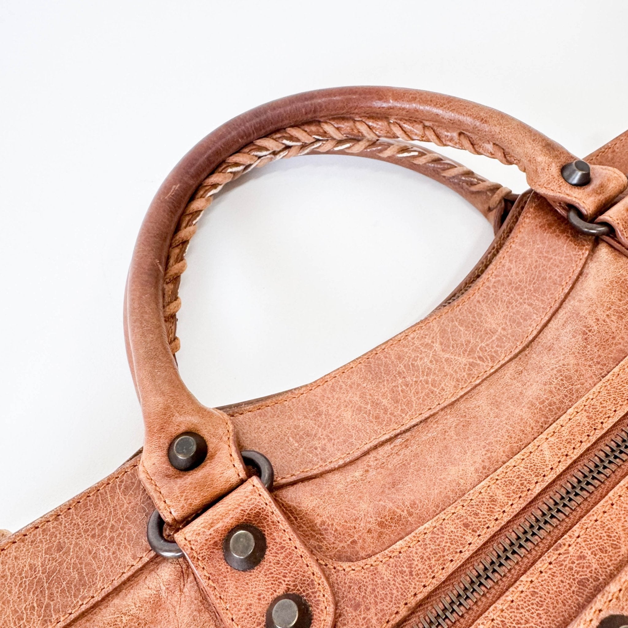 BALENCIAGA The First Brown Leather Bag, in , Sold by HIVE PRELOVED - Handle Bags, Shoulder Bags,