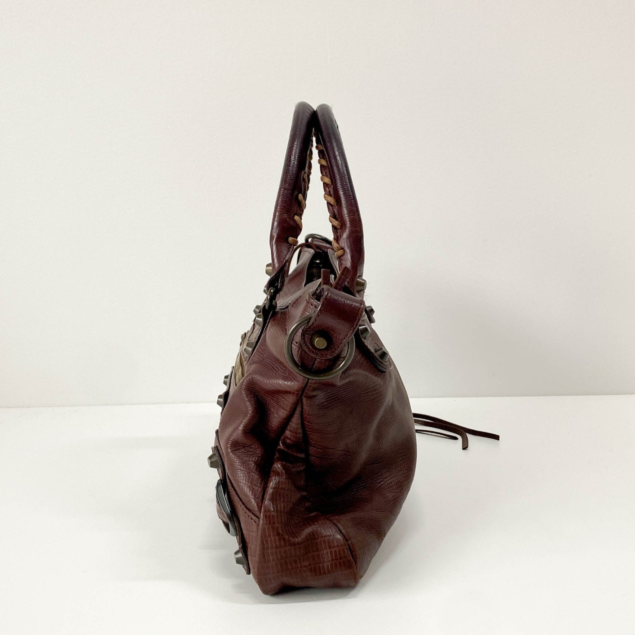 BALENCIAGA The First Brown Leather Shoulder Bag, in , Sold by HIVE PRELOVED - Shoulder Bags, ,