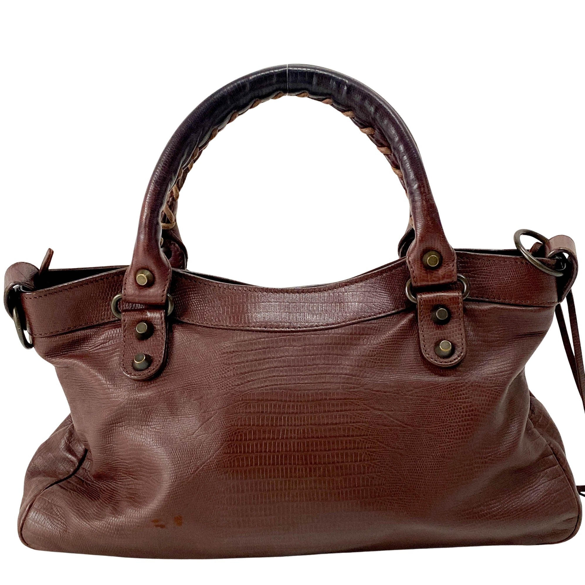 BALENCIAGA The First Brown Leather Shoulder Bag, in , Sold by HIVE PRELOVED - Shoulder Bags, ,