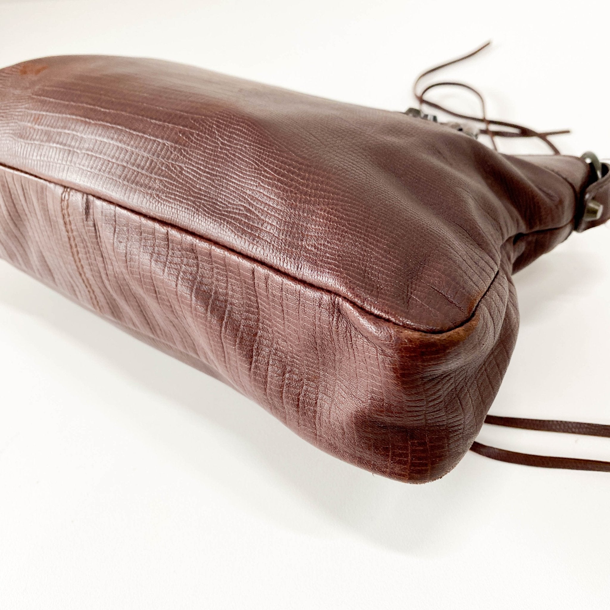 BALENCIAGA The First Brown Leather Shoulder Bag, in , Sold by HIVE PRELOVED - Shoulder Bags, ,