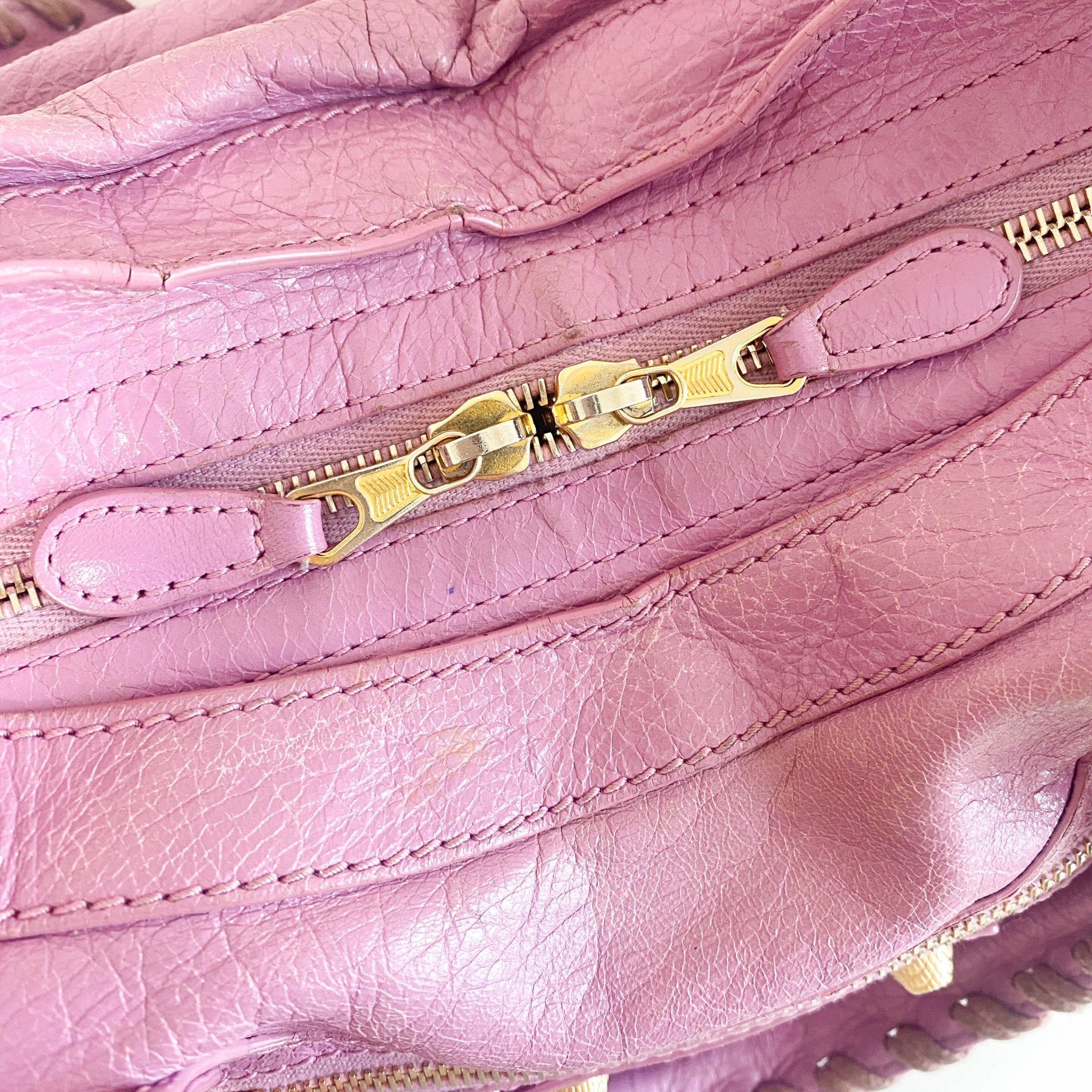 BALENCIAGA Vintage City Purple Leather Hand Bag, in , Sold by HIVE PRELOVED - Handle Bags, Shoulder Bags,