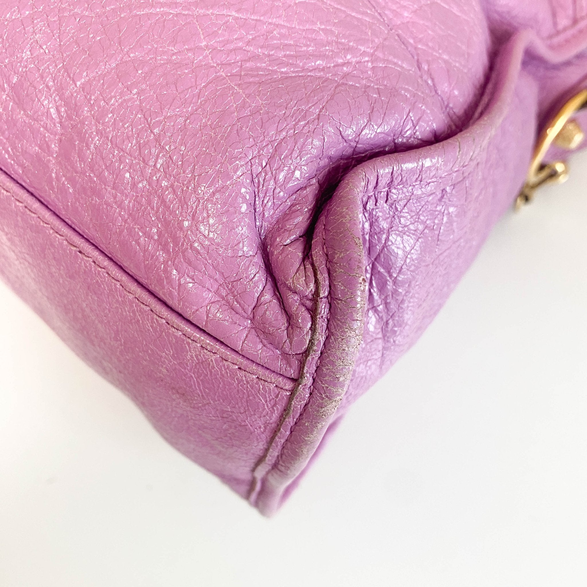 BALENCIAGA Vintage City Purple Leather Hand Bag, in , Sold by HIVE PRELOVED - Handle Bags, Shoulder Bags,