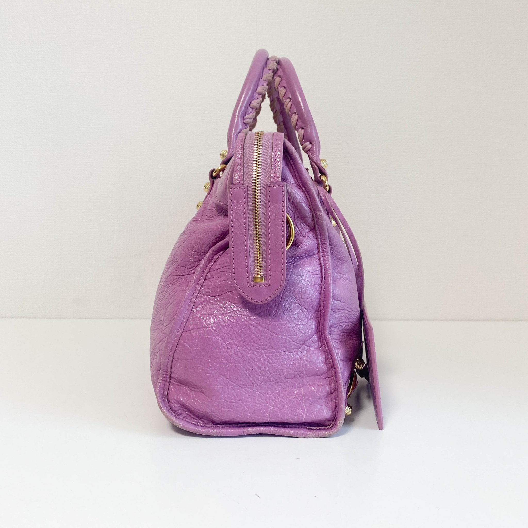 BALENCIAGA Vintage City Purple Leather Hand Bag, in , Sold by HIVE PRELOVED - Handle Bags, Shoulder Bags,