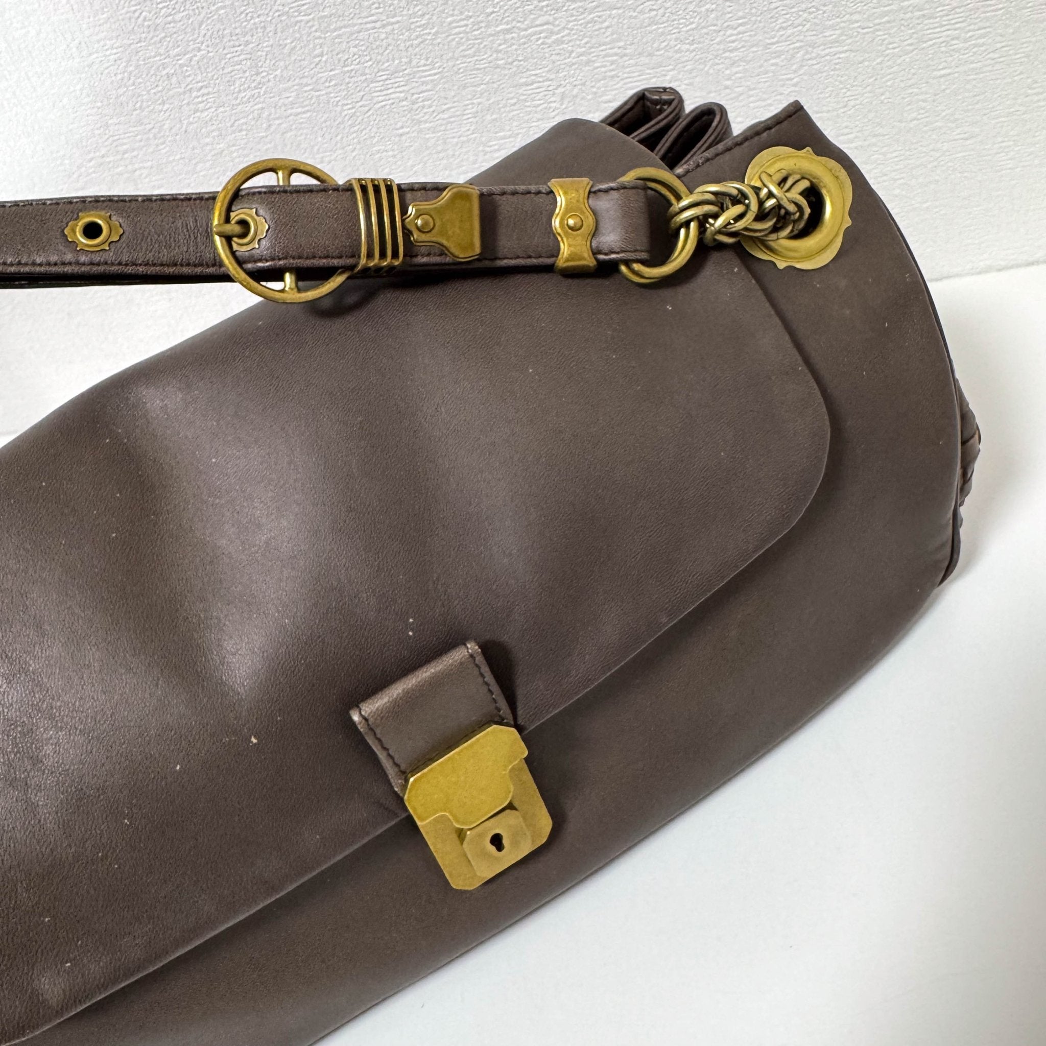 BOTTEGA VENETA Archive Brown Leather Intrecciato Shoulder Bag, in , Sold by HIVE PRELOVED - Shoulder Bags, ,