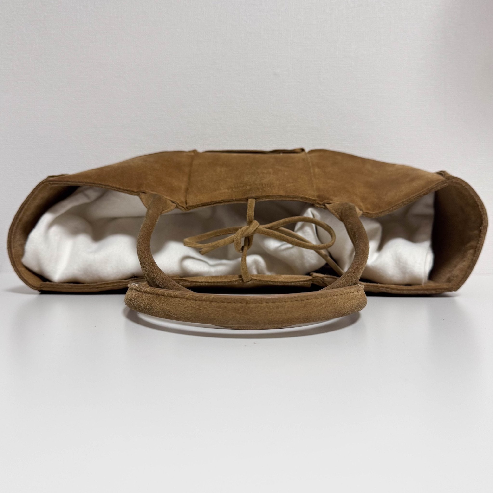 BOTTEGA VENETA Arco Tote Brown Suede Leather / Fur Handbag, in , Sold by HIVE PRELOVED - Handle Bags, ,