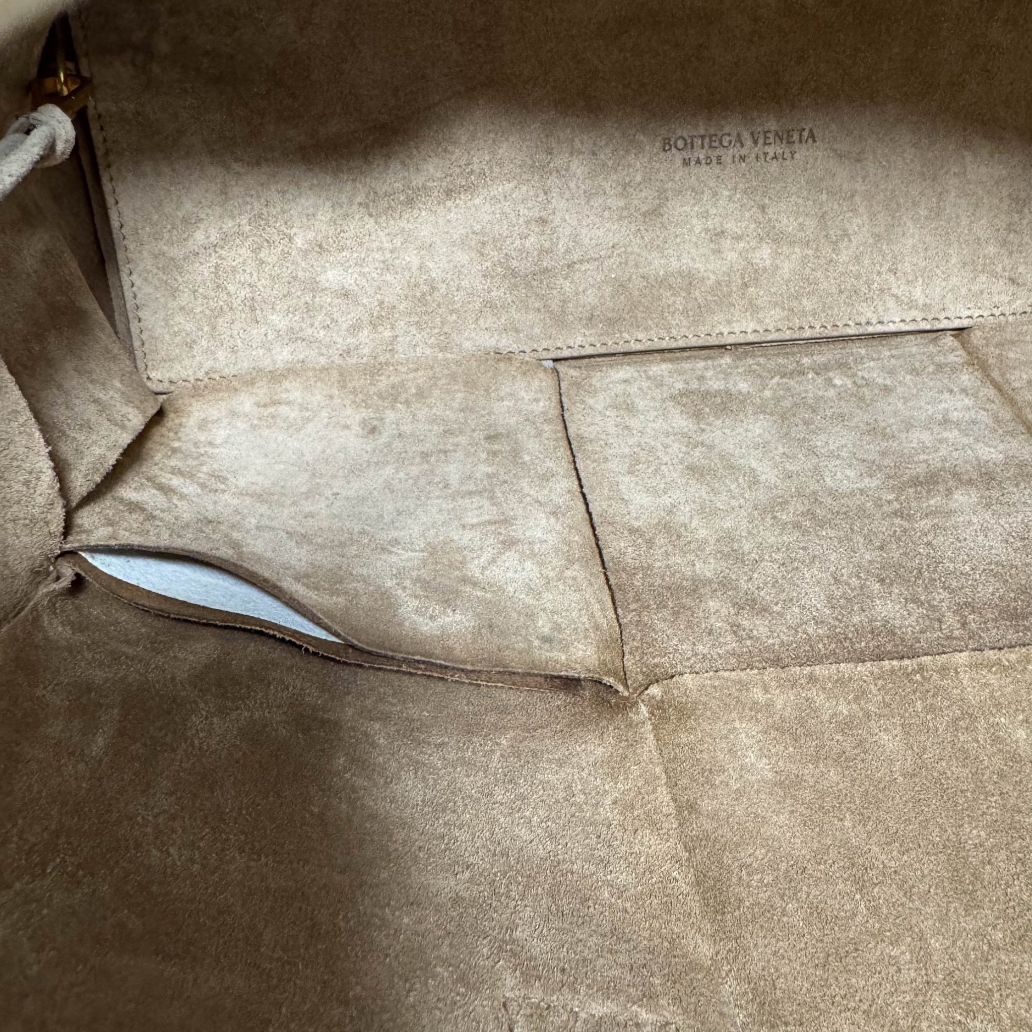 BOTTEGA VENETA Arco Tote Brown Suede Leather / Fur Handbag, in , Sold by HIVE PRELOVED - Handle Bags, ,