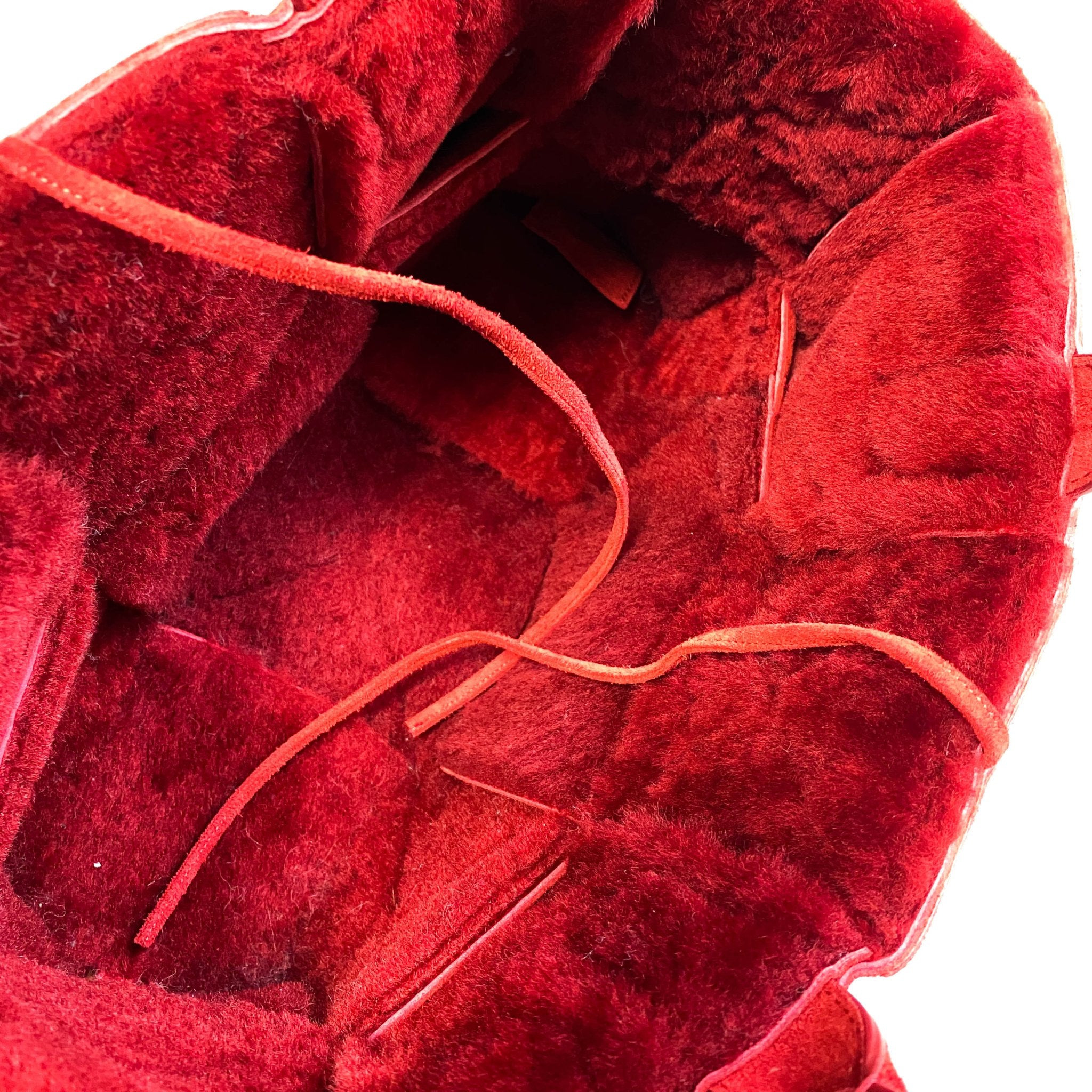 BOTTEGA VENETA Arco Tote Red Suede Leather / Fur Handbag, in , Sold by HIVE PRELOVED - Handle Bags, Totes,