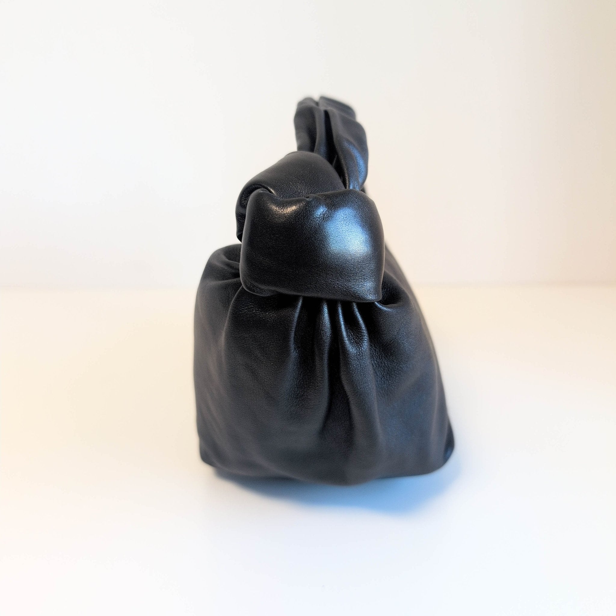 BOTTEGA VENETA Black Mini Leather Double Knot Handbag, in , Sold by HIVE PRELOVED - Mini bags, ,