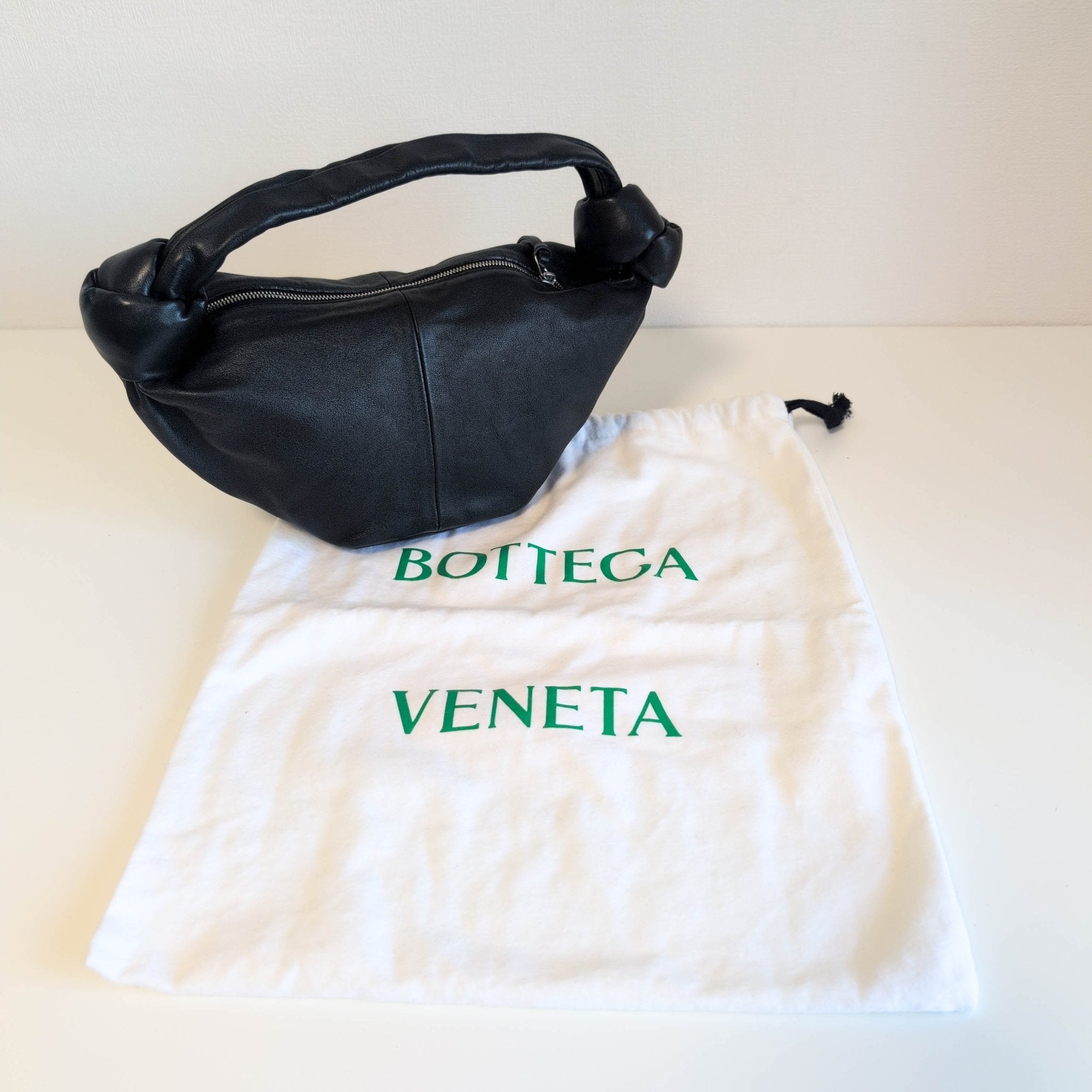 BOTTEGA VENETA Black Mini Leather Double Knot Handbag, in , Sold by HIVE PRELOVED - Mini bags, ,