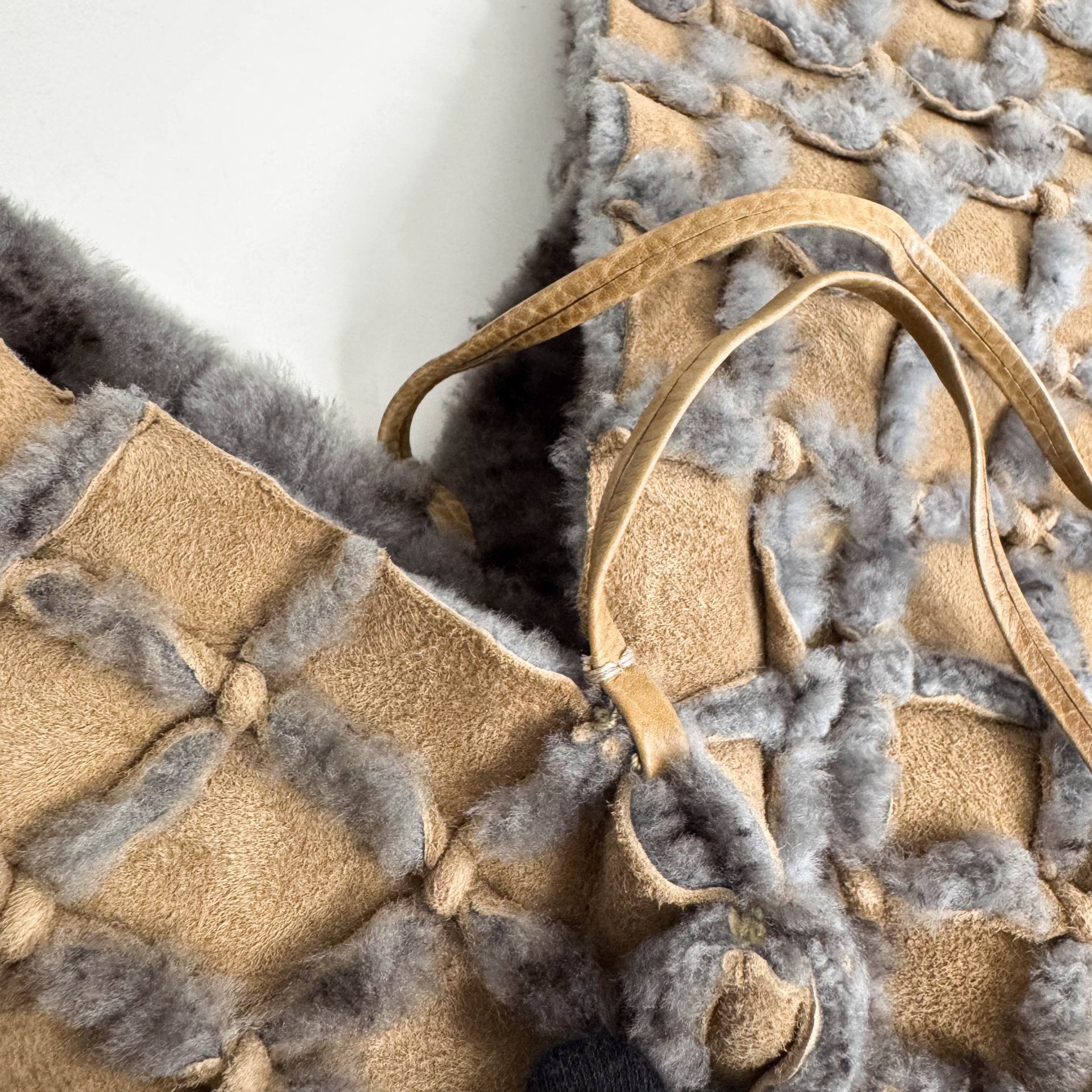 BOTTEGA VENETA Bottega Veneta Intrecciato Grey & Brown Suede Shoulder Bag, in , Sold by HIVE PRELOVED - Shoulder Bags, ,