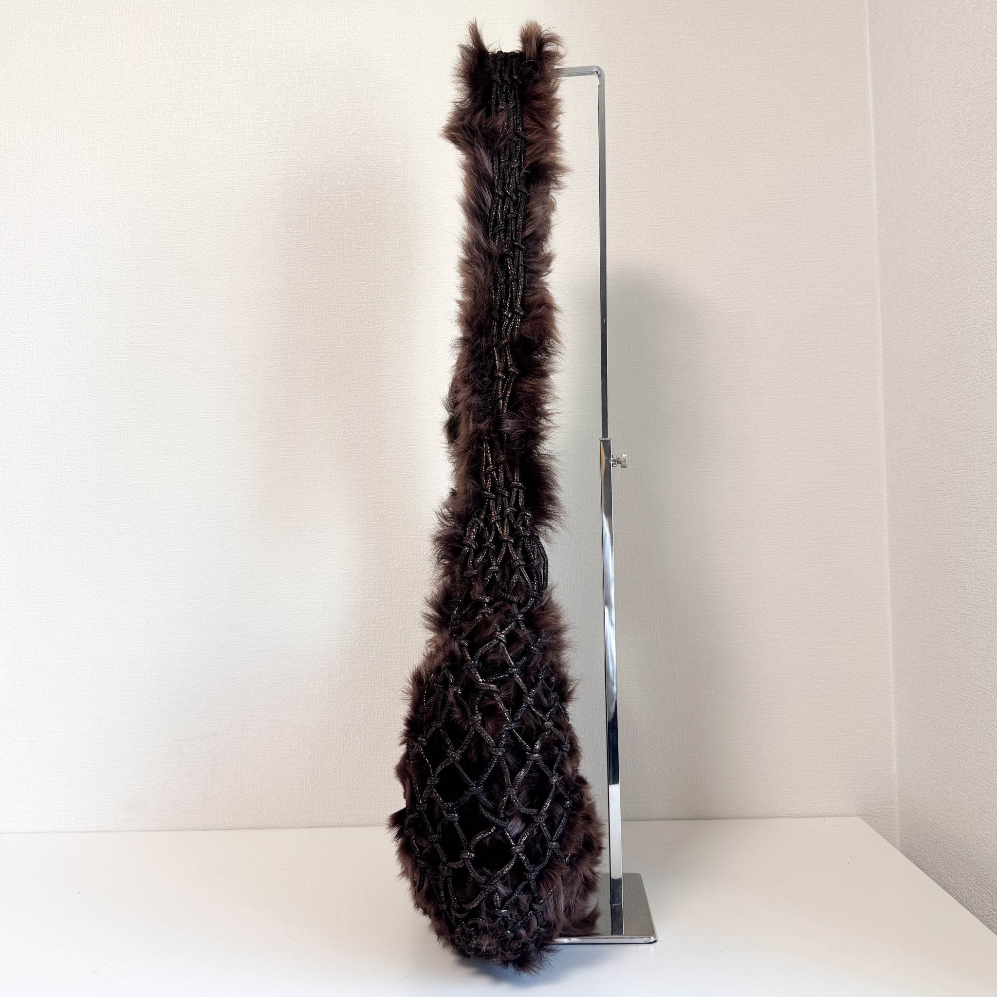 BOTTEGA VENETA Brown Fur and Suede Hobo Crossbody Bag, in , Sold by HIVE PRELOVED - Crossbody bags, ,