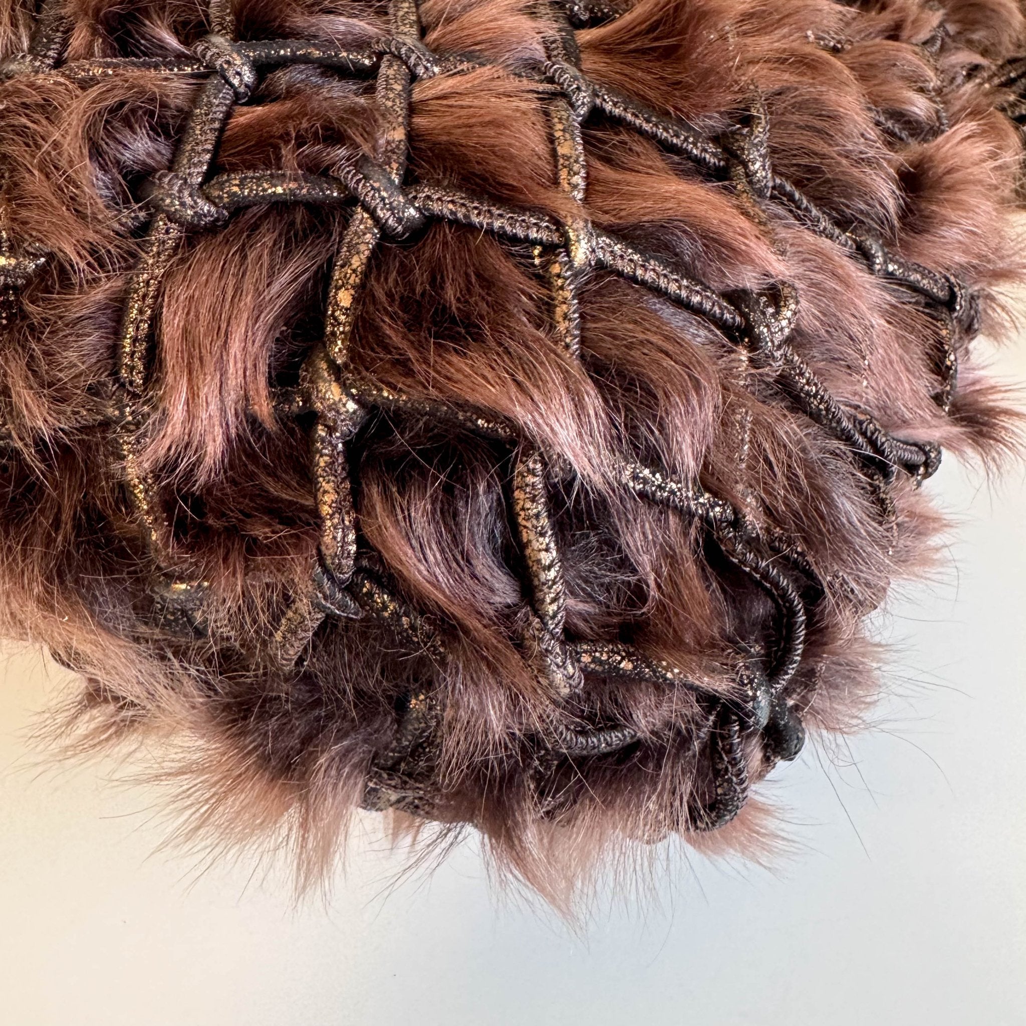 BOTTEGA VENETA Brown Fur and Suede Hobo Crossbody Bag, in , Sold by HIVE PRELOVED - Crossbody bags, ,