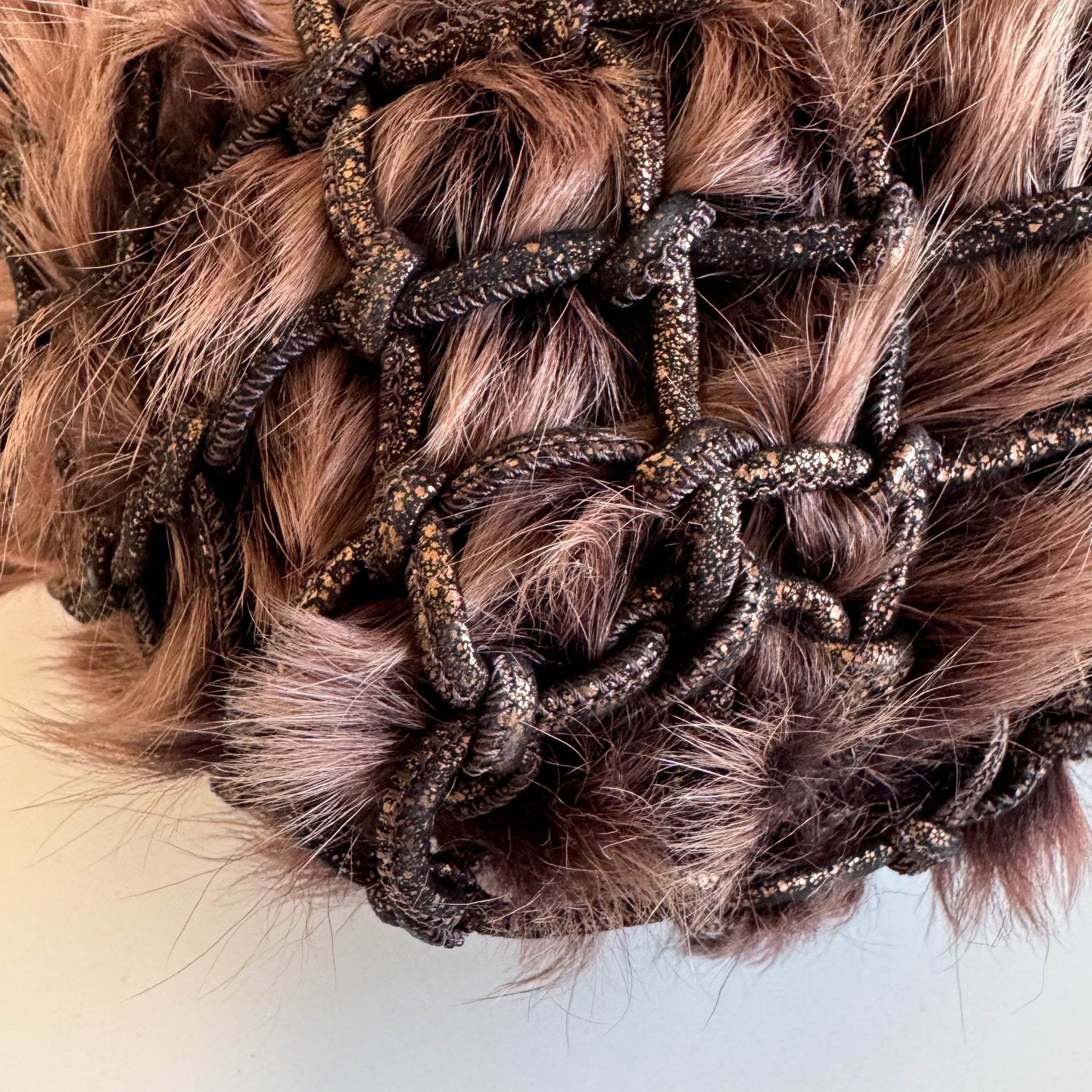 BOTTEGA VENETA Brown Fur and Suede Hobo Crossbody Bag, in , Sold by HIVE PRELOVED - Crossbody bags, ,