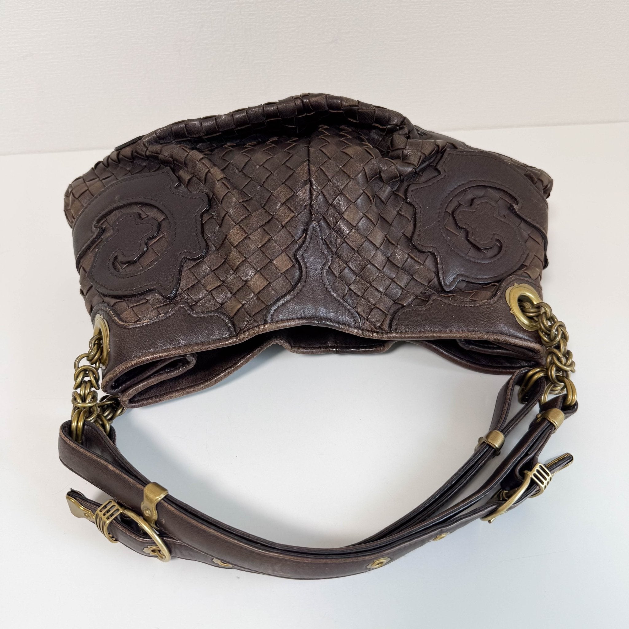 BOTTEGA VENETA Brown Intrecciato Leather Shoulder Bag, in , Sold by HIVE PRELOVED - Shoulder Bags, ,