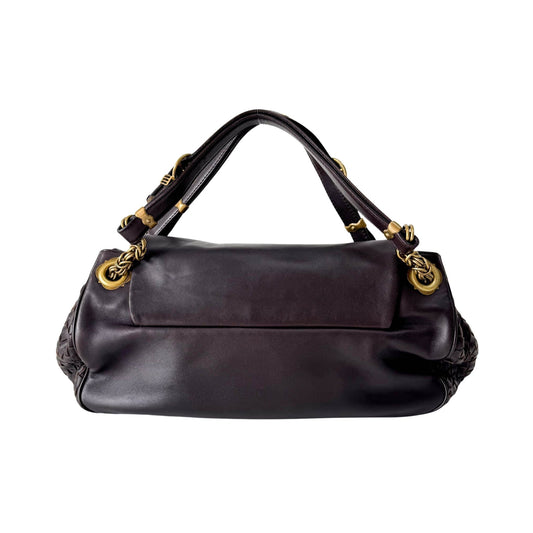 BOTTEGA VENETA Brown Leather Intrecciato Shoulder Bag, in , Sold by HIVE PRELOVED - Shoulder Bags, ,