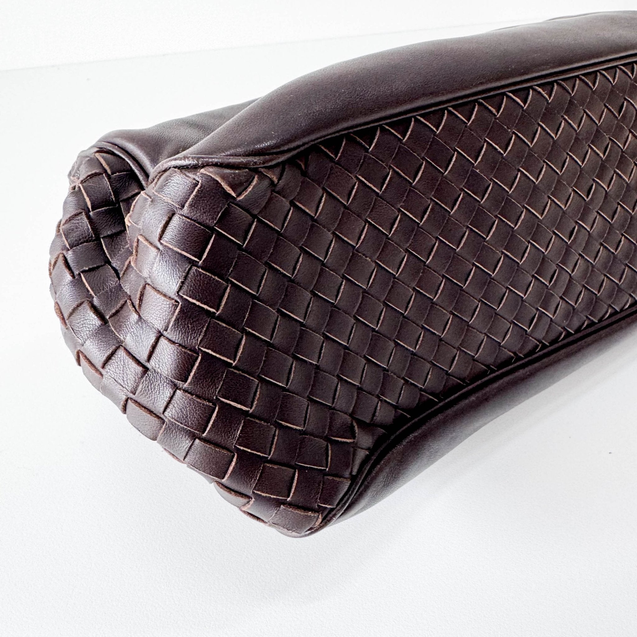 BOTTEGA VENETA Brown Leather Intrecciato Shoulder Bag, in , Sold by HIVE PRELOVED - Shoulder Bags, ,