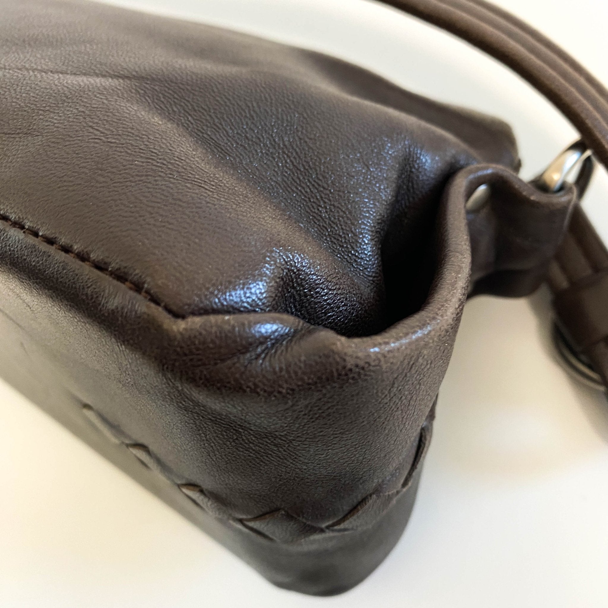 BOTTEGA VENETA Brown Leather Shoulder Bag, in , Sold by HIVE PRELOVED - Shoulder Bags, ,
