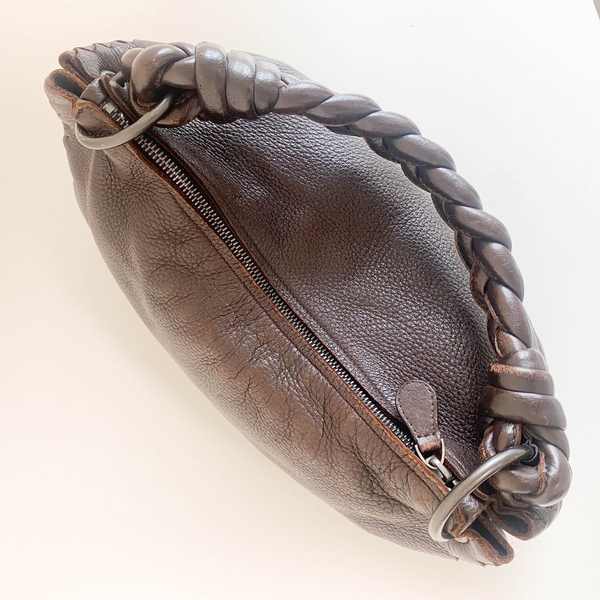BOTTEGA VENETA Brown Leather Shoulder Bag, in , Sold by HIVE PRELOVED - Shoulder Bags, ,