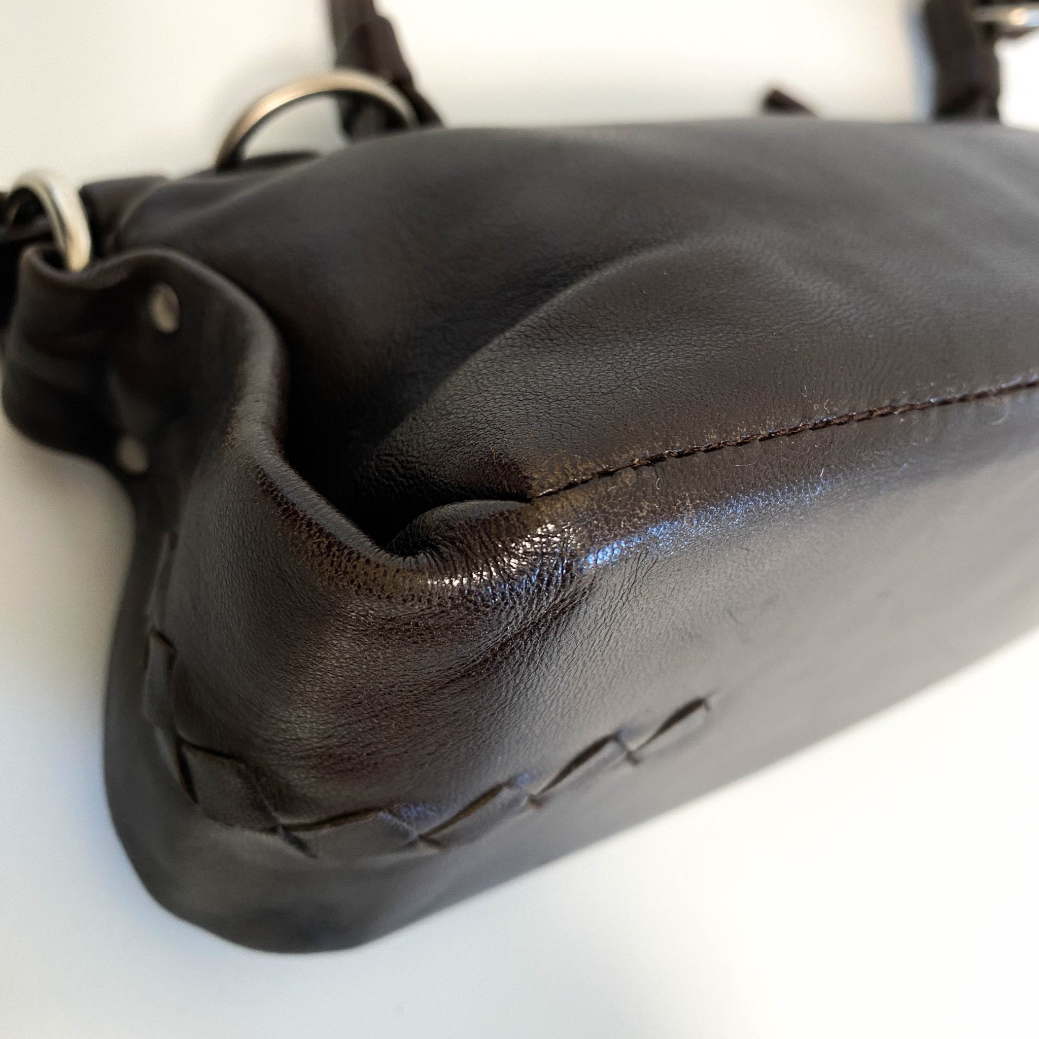 BOTTEGA VENETA Brown Leather Shoulder Bag, in , Sold by HIVE PRELOVED - Shoulder Bags, ,