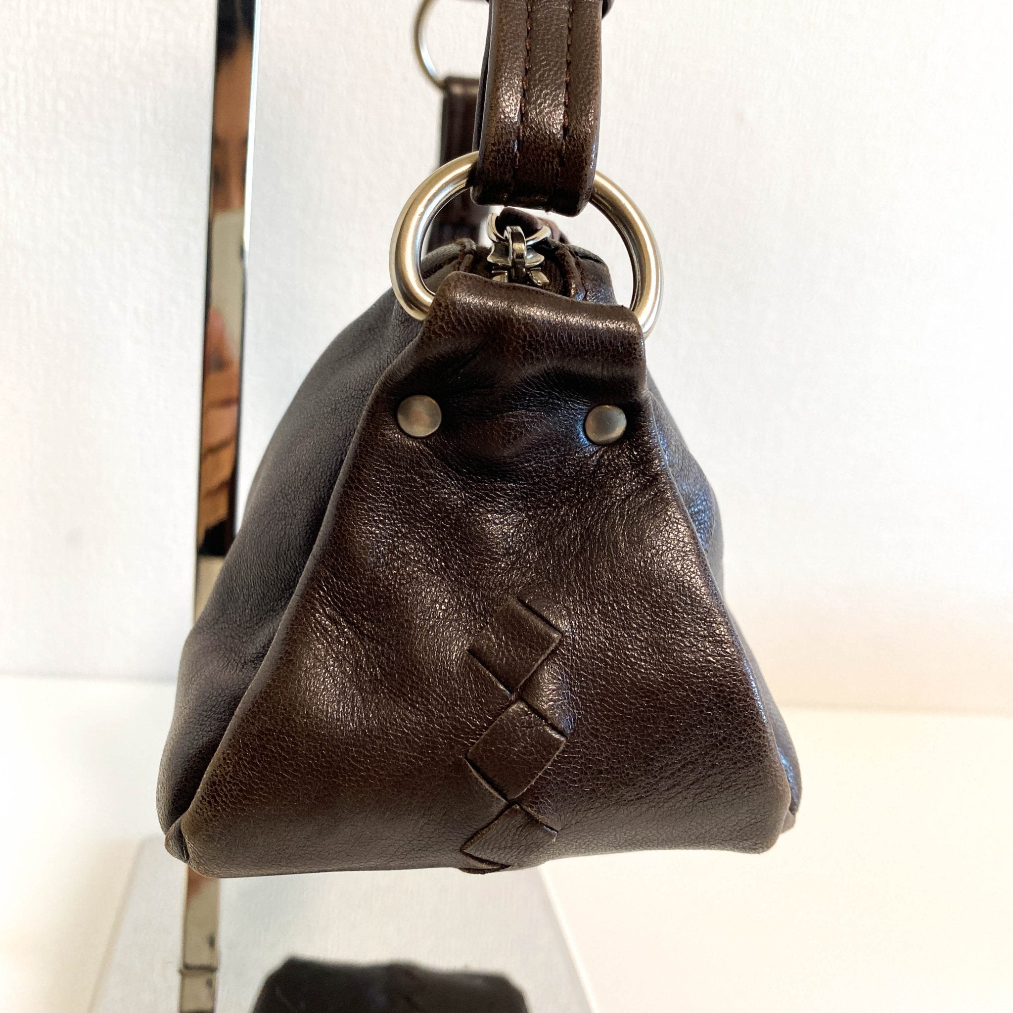 BOTTEGA VENETA Brown Leather Shoulder Bag, in , Sold by HIVE PRELOVED - Shoulder Bags, ,