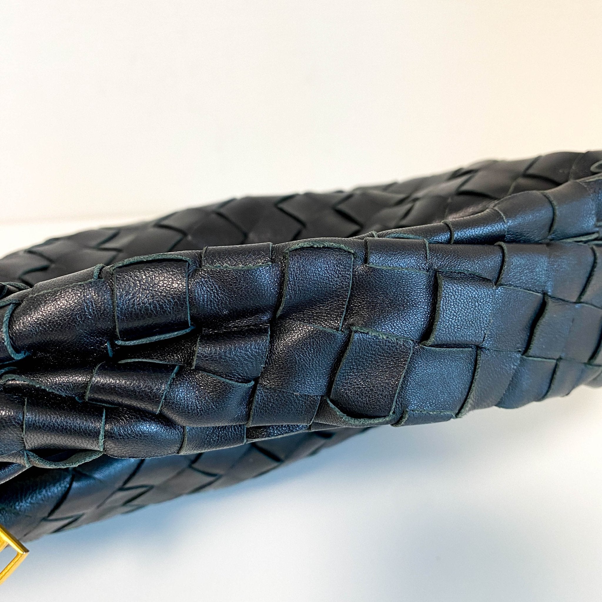 BOTTEGA VENETA Candy Jodie Intreciatto Leather Bag Black, in , Sold by HIVE PRELOVED - Handle Bags, ,