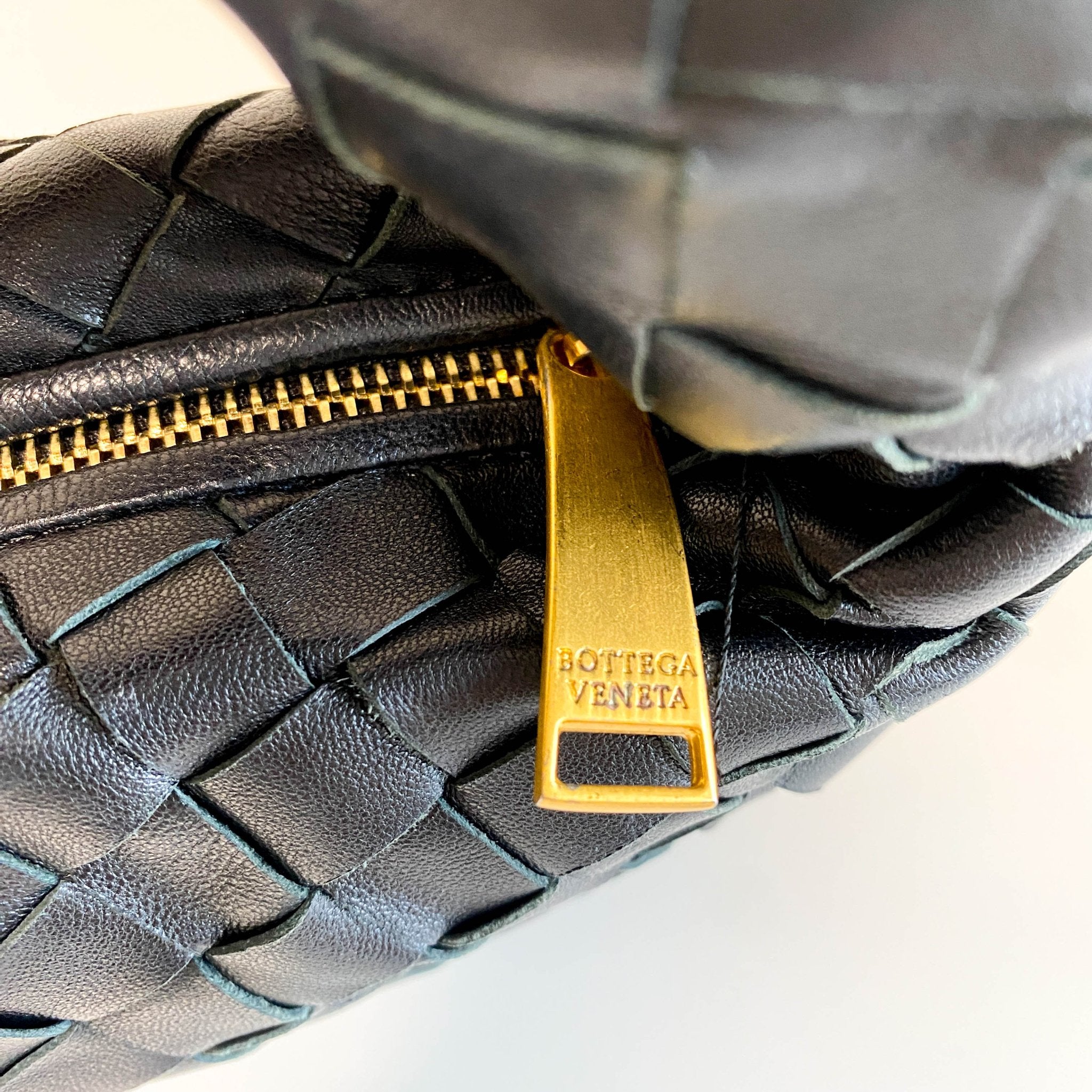 BOTTEGA VENETA Candy Jodie Intreciatto Leather Bag Black, in , Sold by HIVE PRELOVED - Handle Bags, ,