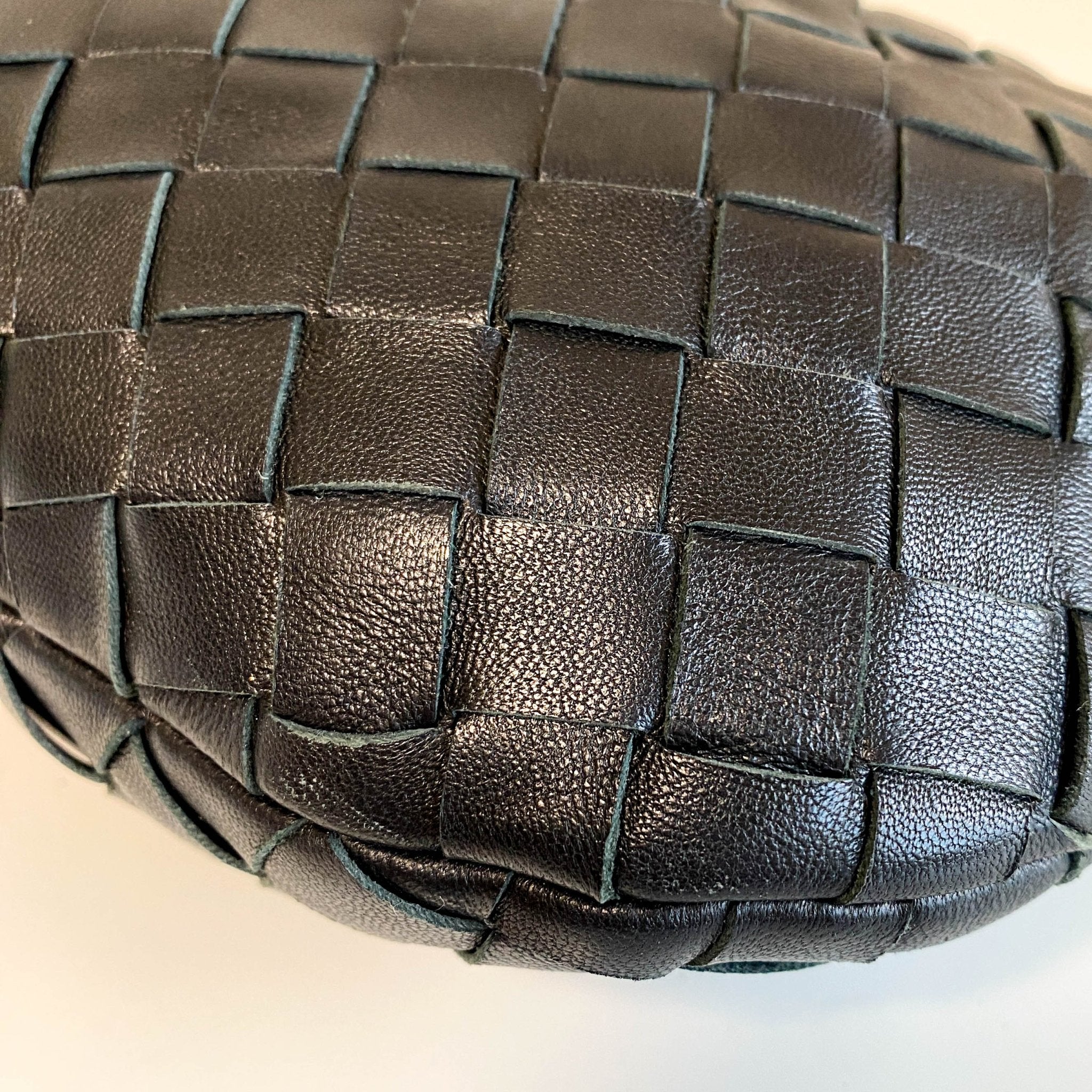 BOTTEGA VENETA Candy Jodie Intreciatto Leather Bag Black, in , Sold by HIVE PRELOVED - Handle Bags, ,