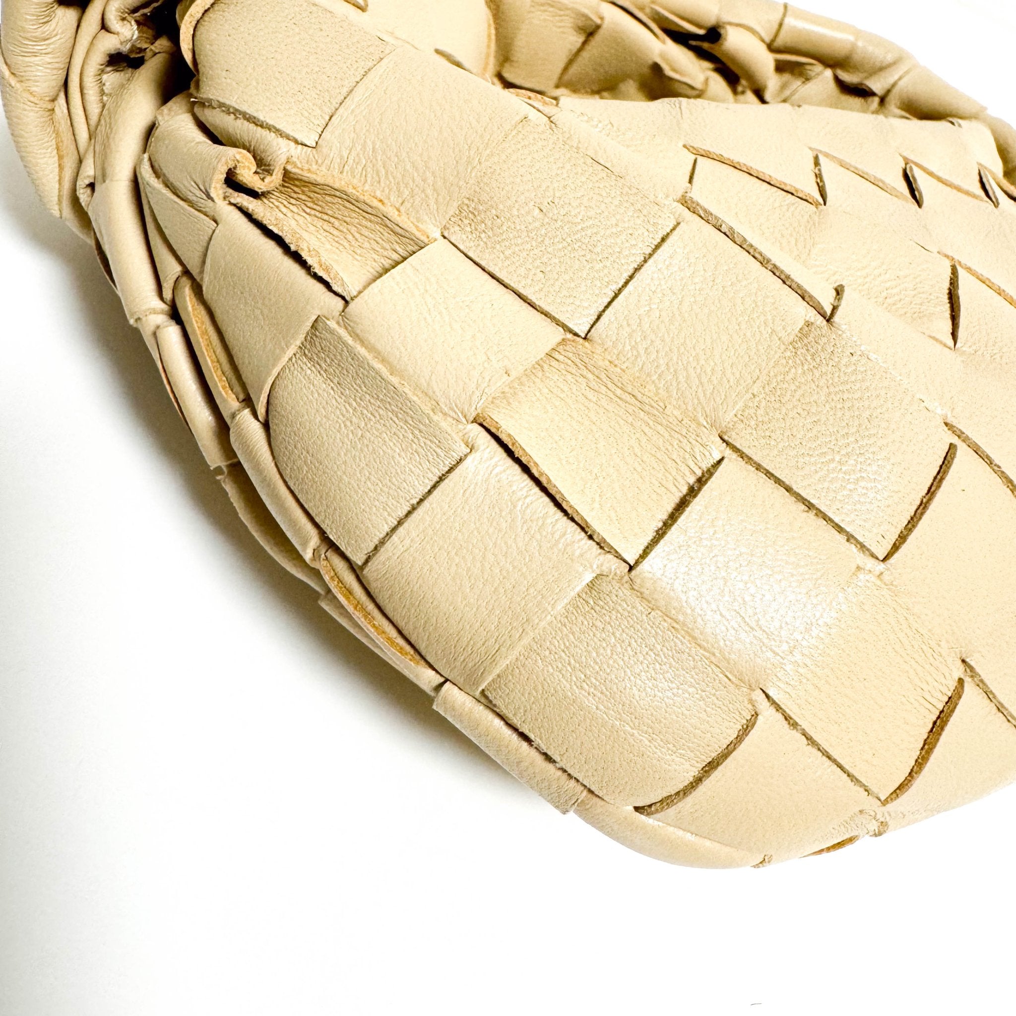 BOTTEGA VENETA Candy Jodie Intreciatto Leather Mini Bag Ivory Beige, in , Sold by HIVE PRELOVED - Handle Bags, Mini bags,