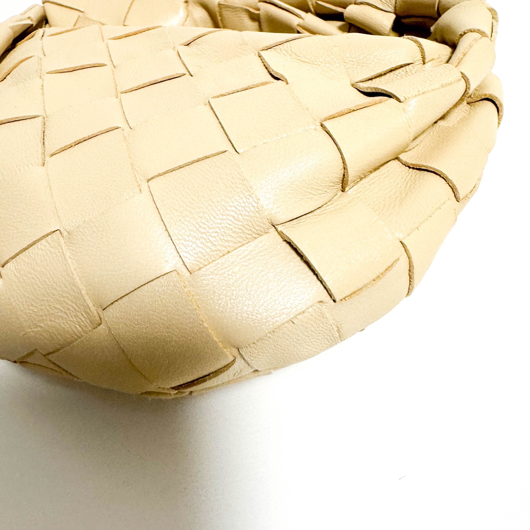 BOTTEGA VENETA Candy Jodie Intreciatto Leather Mini Bag Ivory Beige, in , Sold by HIVE PRELOVED - Handle Bags, Mini bags,