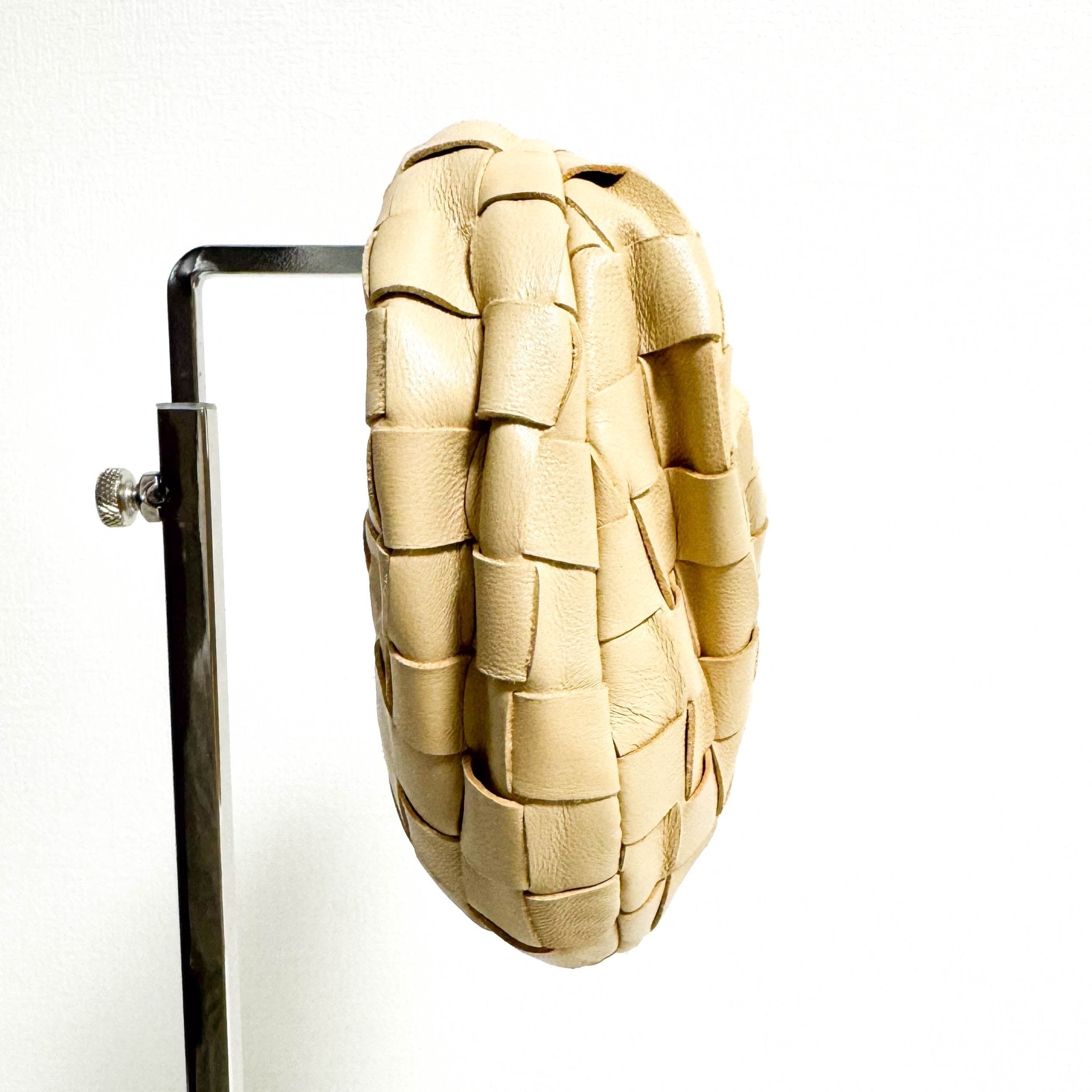 BOTTEGA VENETA Candy Jodie Intreciatto Leather Mini Bag Ivory Beige, in , Sold by HIVE PRELOVED - Handle Bags, Mini bags,