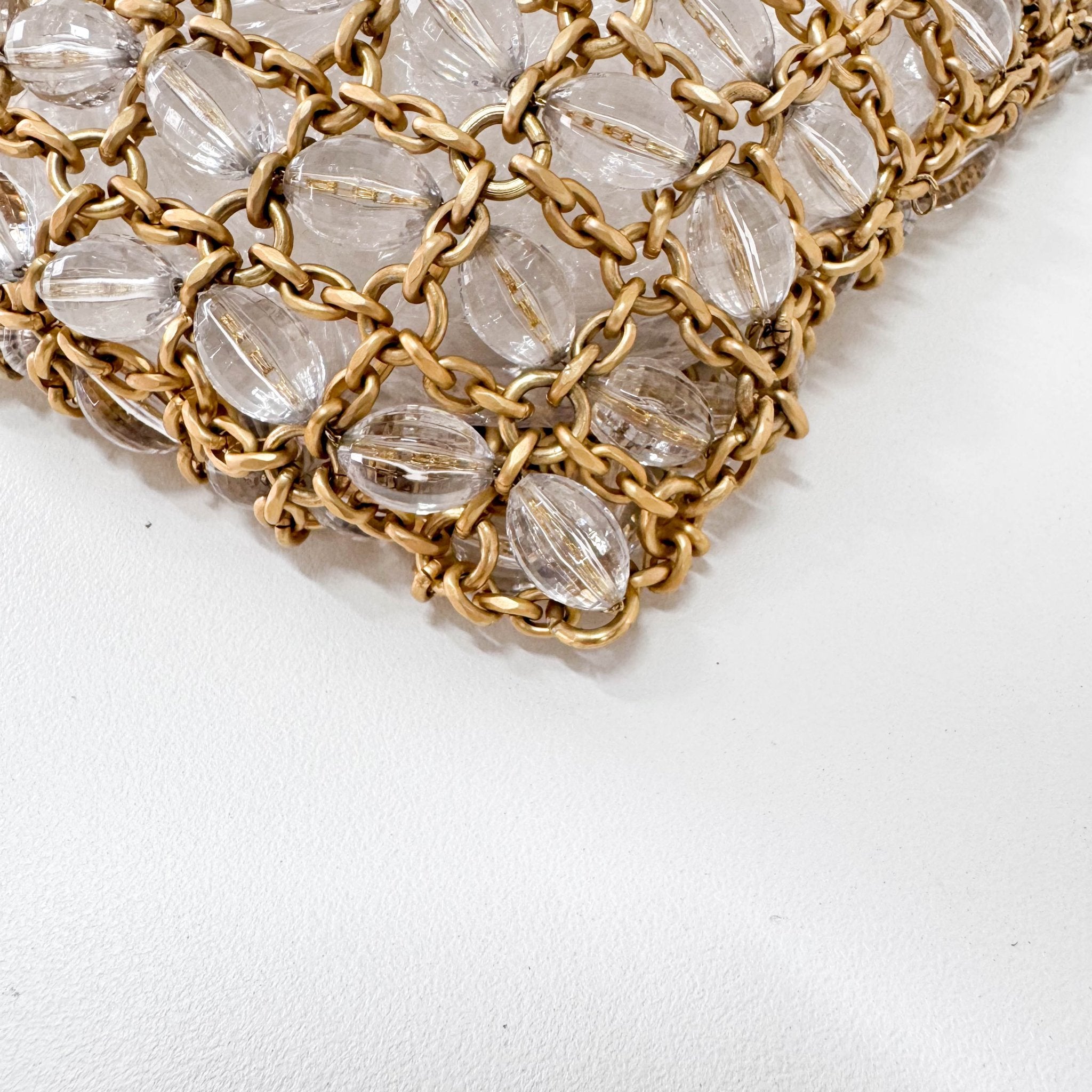 BOTTEGA VENETA Gold Chain & Crystal Beads Exquisite Purse, in , Sold by HIVE PRELOVED - Purses / Wallets, ,