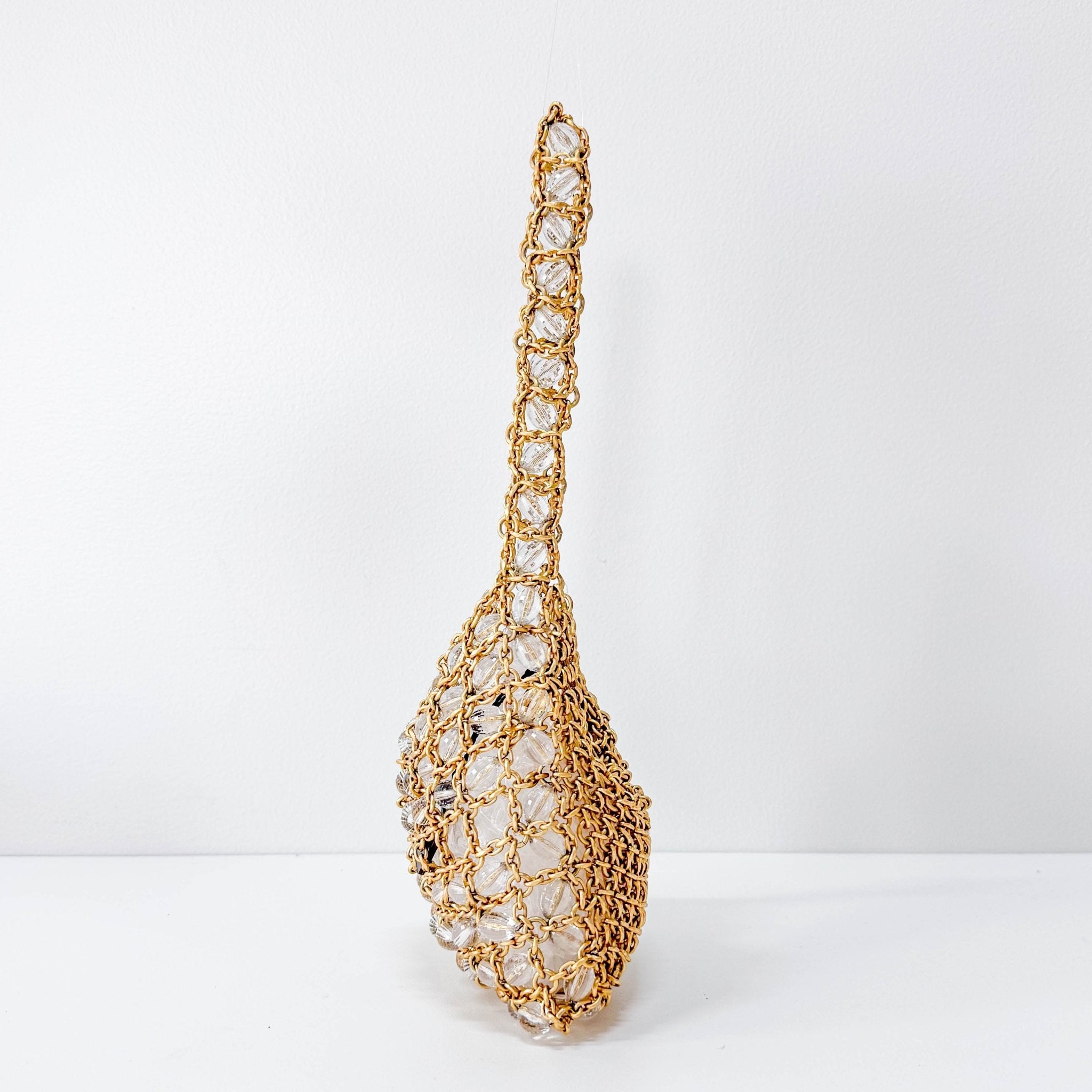 BOTTEGA VENETA Gold Chain & Crystal Beads Exquisite Purse, in , Sold by HIVE PRELOVED - Purses / Wallets, ,