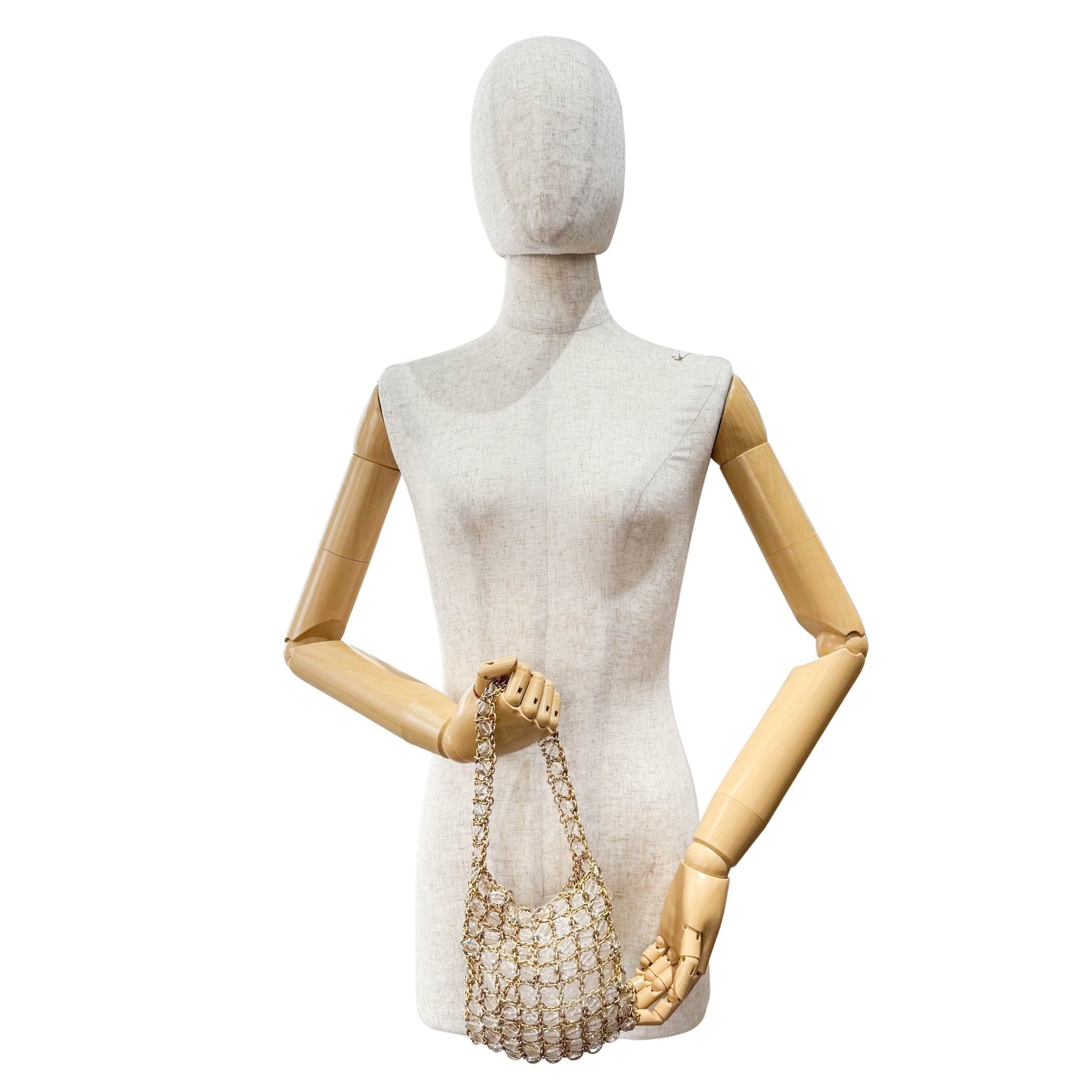 BOTTEGA VENETA Gold Chain & Crystal Beads Exquisite Purse, in , Sold by HIVE PRELOVED - Purses / Wallets, ,