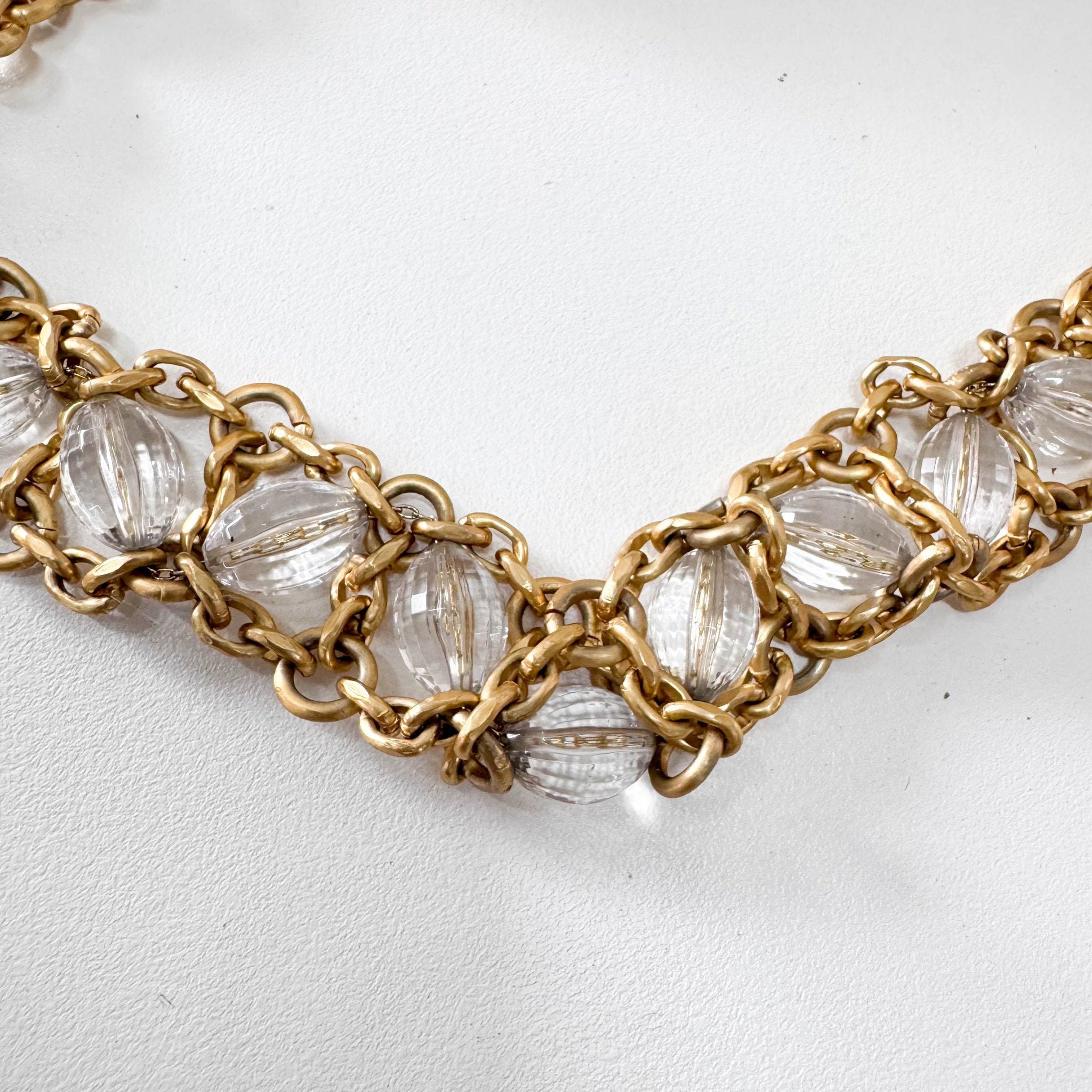 BOTTEGA VENETA Gold Chain & Crystal Beads Exquisite Purse, in , Sold by HIVE PRELOVED - Purses / Wallets, ,