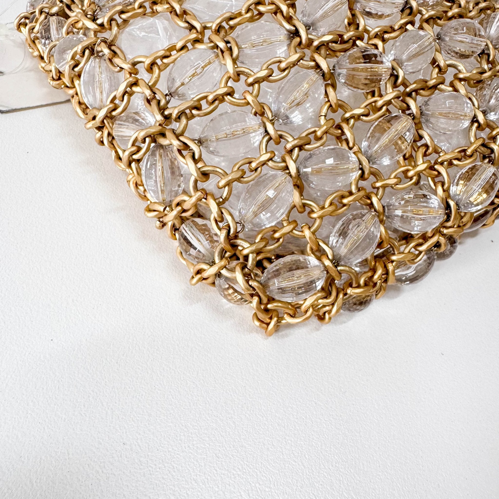 BOTTEGA VENETA Gold Chain & Crystal Beads Exquisite Purse, in , Sold by HIVE PRELOVED - Purses / Wallets, ,