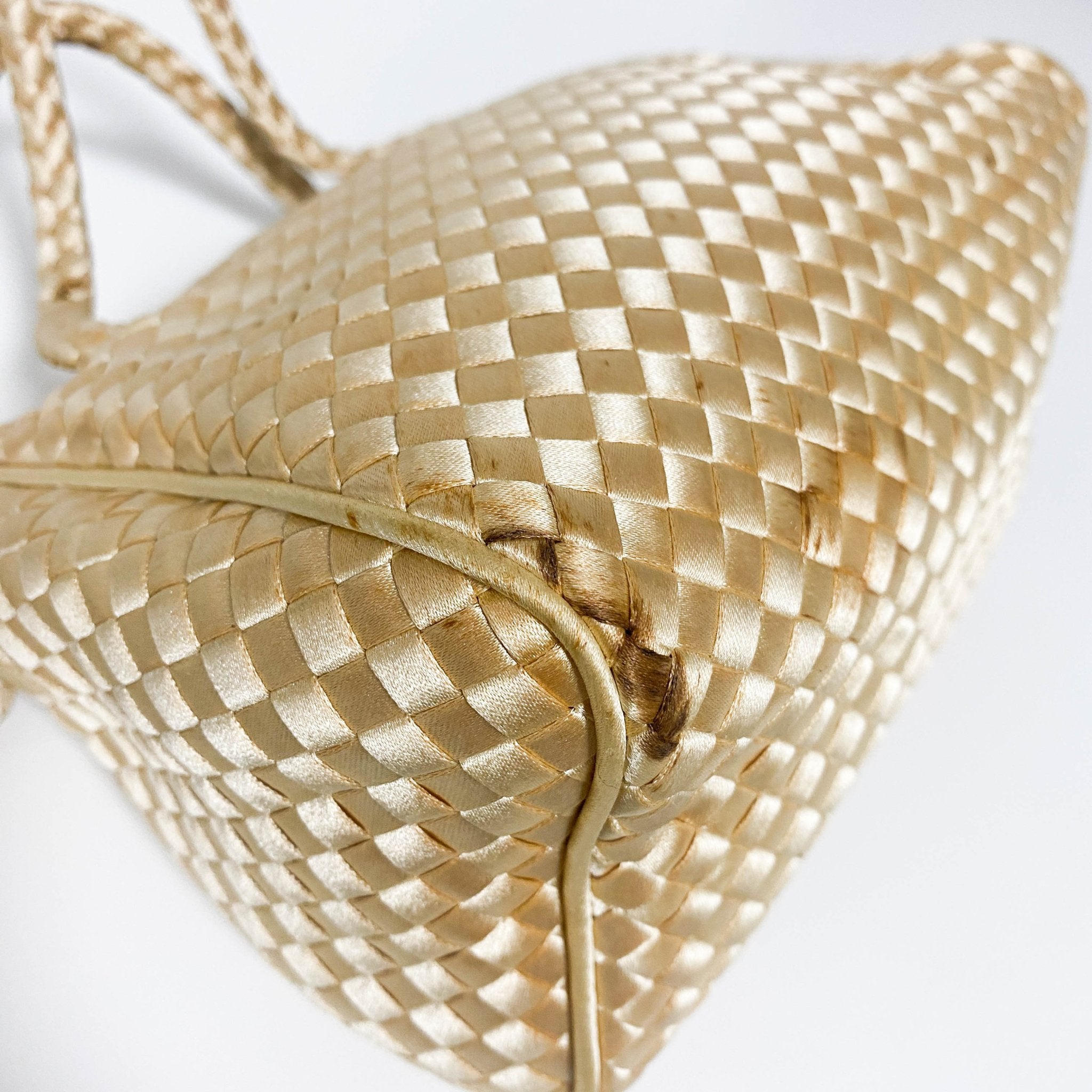 BOTTEGA VENETA Gold Intrecciato Leather Mini Shoulder / Crossbody Bag, in , Sold by HIVE PRELOVED - Handle Bags, ,