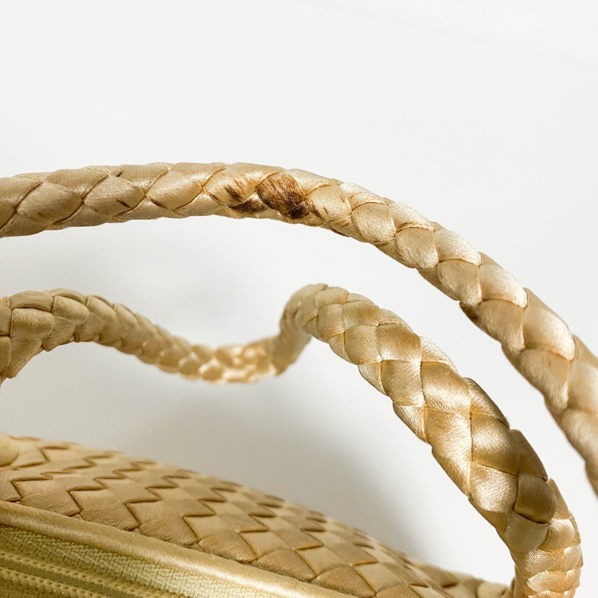 BOTTEGA VENETA Gold Intrecciato Leather Mini Shoulder / Crossbody Bag, in , Sold by HIVE PRELOVED - Handle Bags, ,