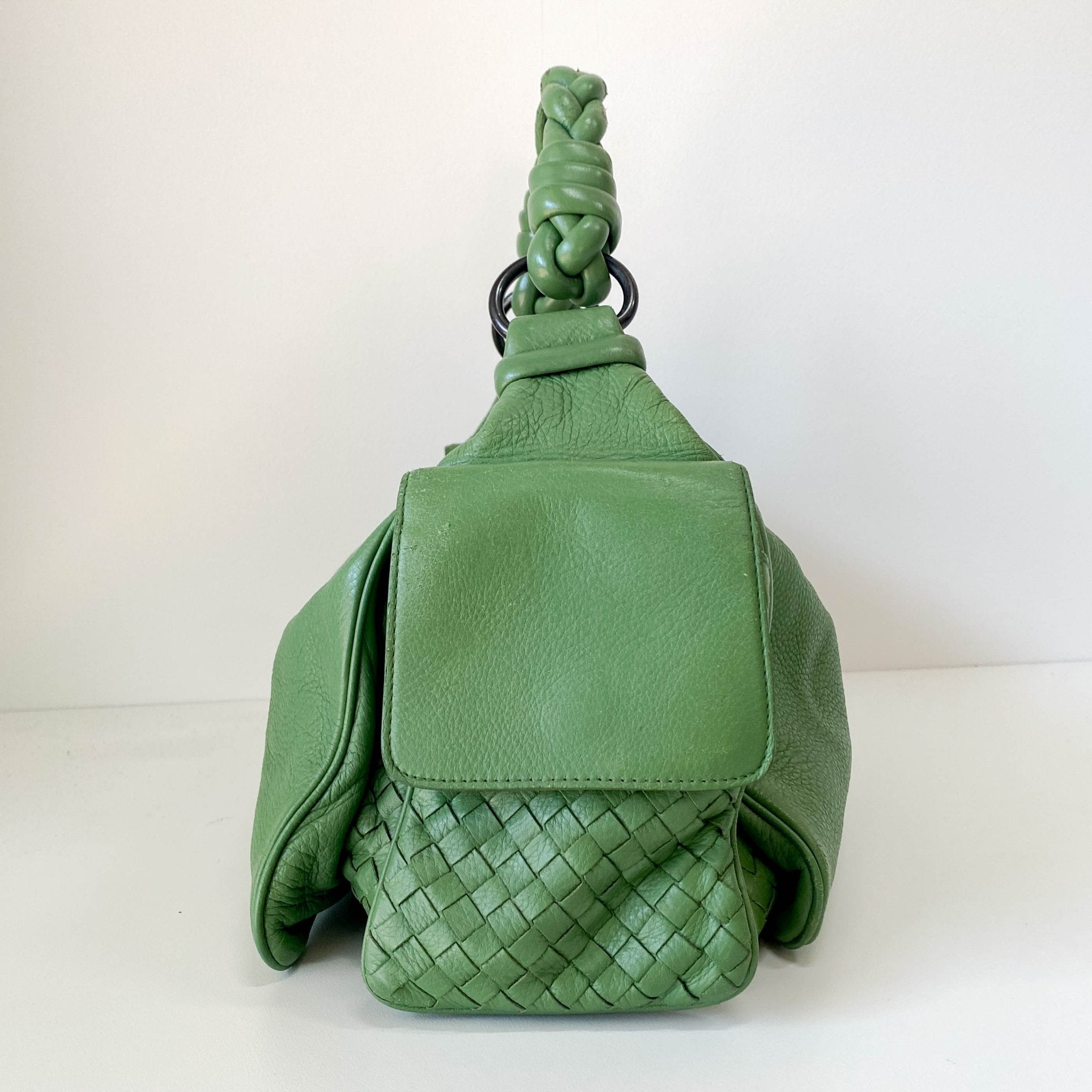 BOTTEGA VENETA Green Leather Shoulder Bag, in , Sold by HIVE PRELOVED - Shoulder Bags, ,