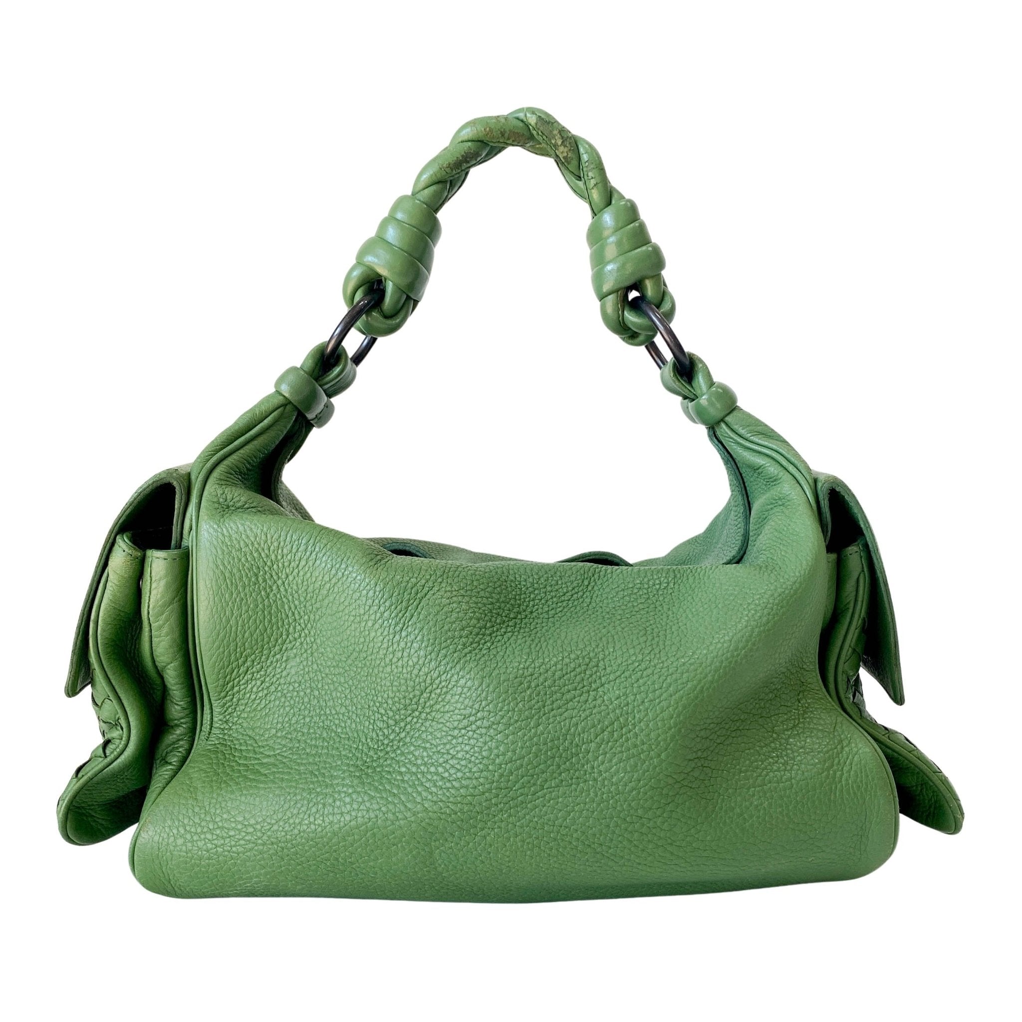 BOTTEGA VENETA Green Leather Shoulder Bag, in , Sold by HIVE PRELOVED - Shoulder Bags, ,
