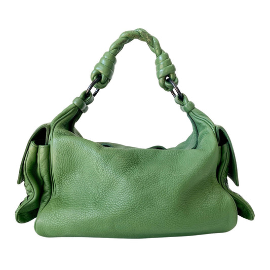 BOTTEGA VENETA Green Leather Shoulder Bag, in , Sold by HIVE PRELOVED - Shoulder Bags, ,