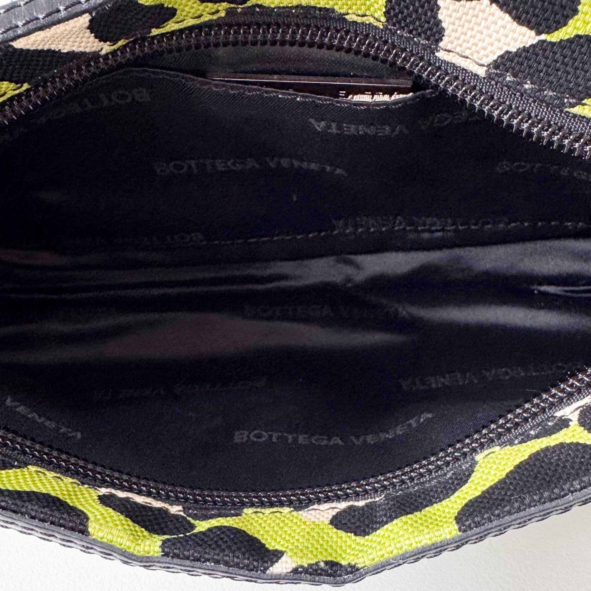 BOTTEGA VENETA Green Leopard Canvas Shoulder Bag, in , Sold by HIVE PRELOVED - Shoulder Bags, ,