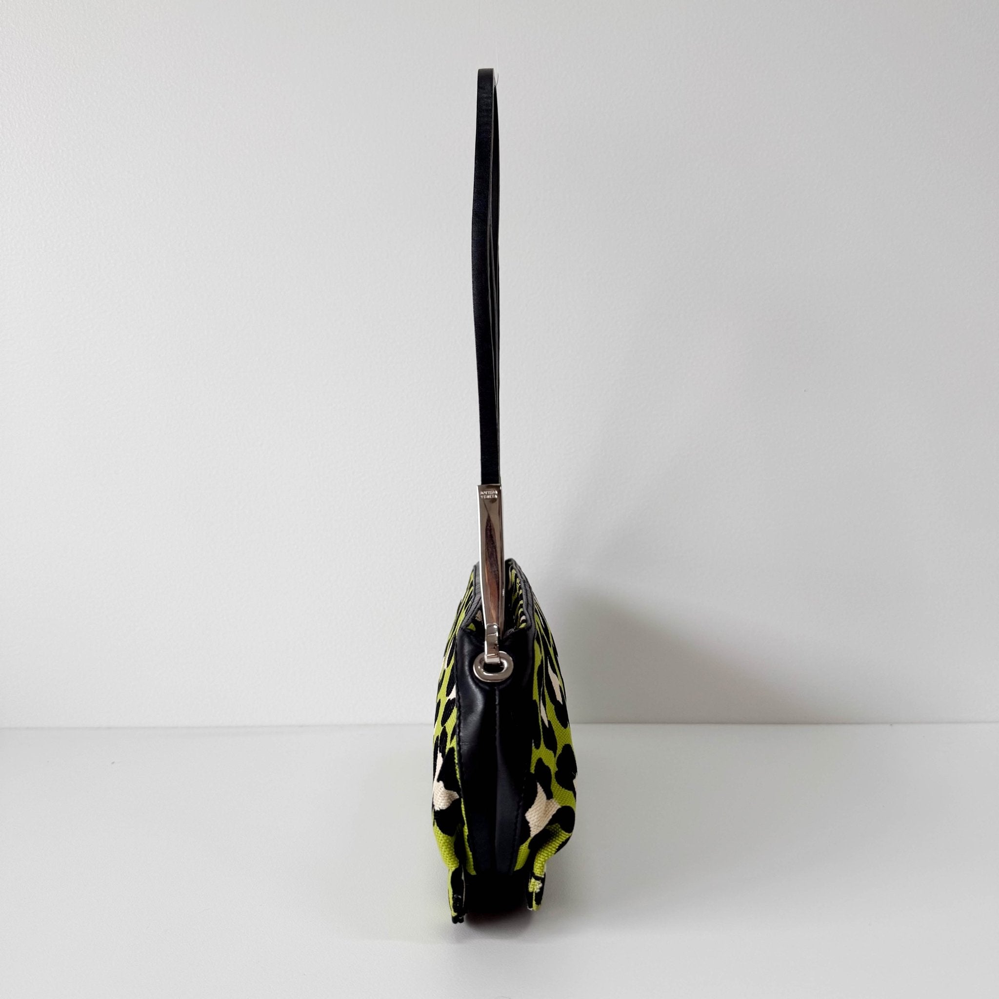 BOTTEGA VENETA Green Leopard Canvas Shoulder Bag, in , Sold by HIVE PRELOVED - Shoulder Bags, ,